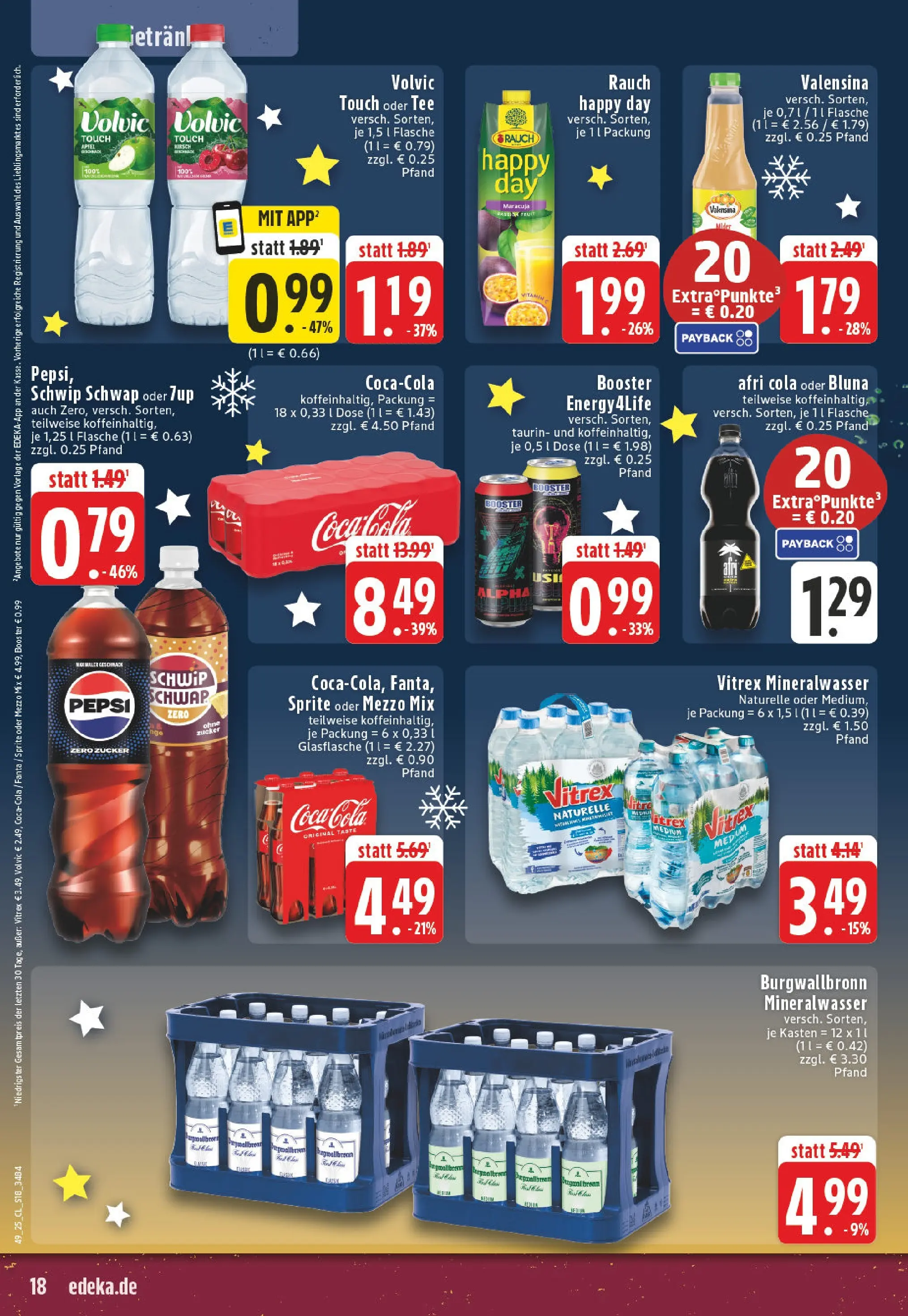Edeka prospekt Hamm	 (ab 01.12.2025) » Angebote Online | Seite: 18 | Produkte: Mezzo mix, Cola, Energy, Schwip schwap