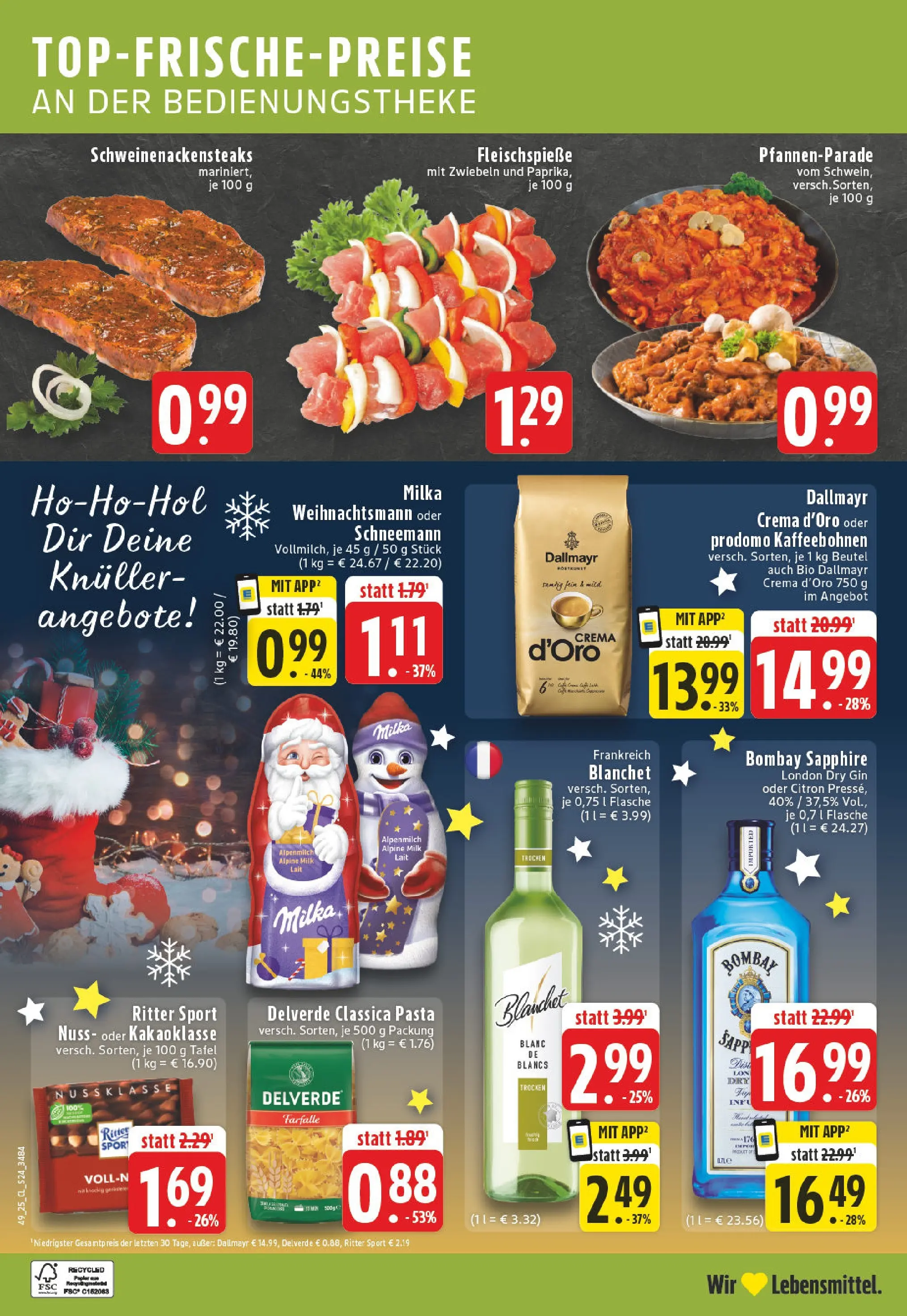 Edeka prospekt Hamm	 (ab 01.12.2025) » Angebote Online | Seite: 24 | Produkte: Dallmayr, Pasta, Gin, Dallmayr prodomo