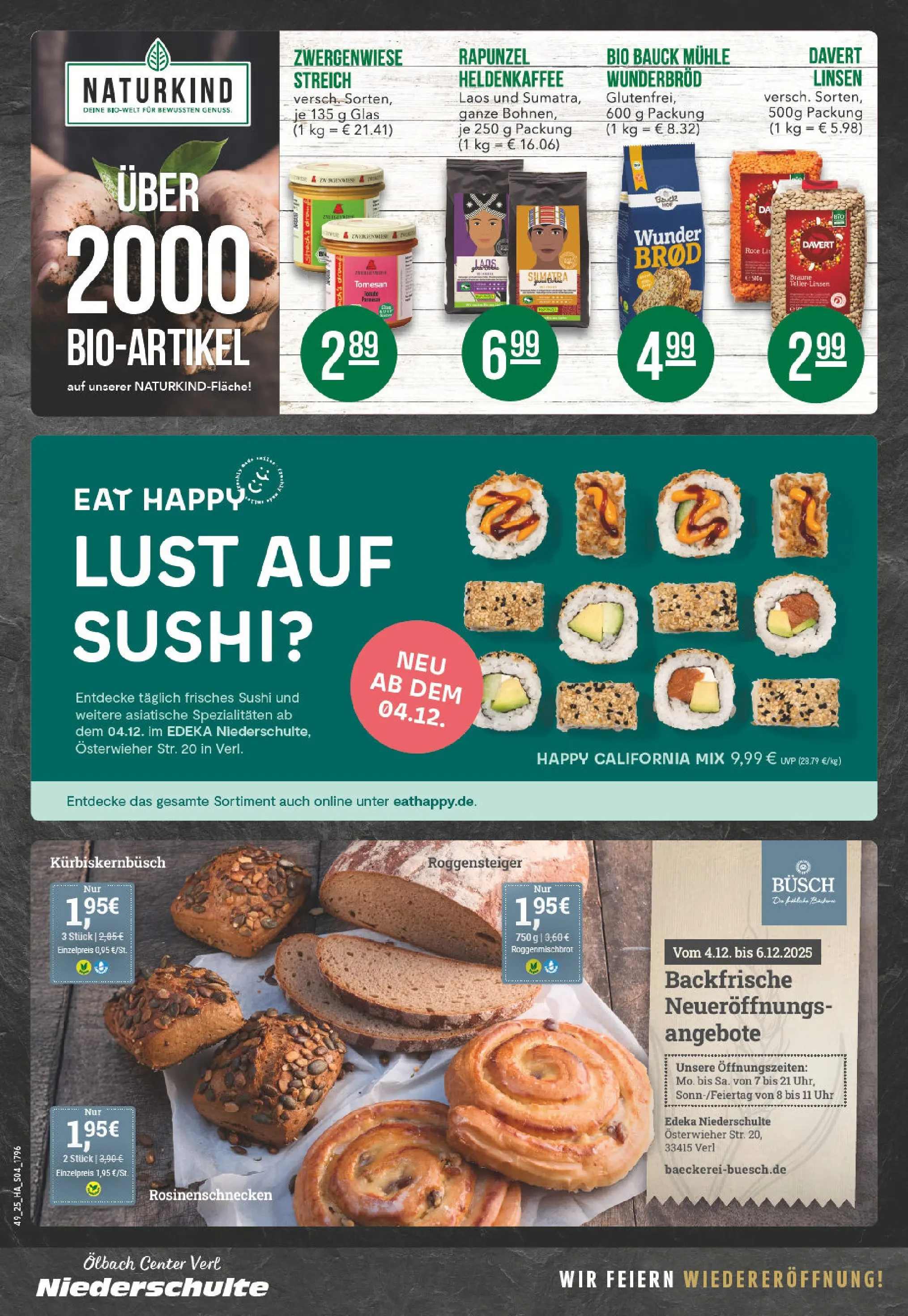 Edeka prospekt Verl	 (ab 01.12.2025) » Angebote Online | Seite: 4 | Produkte: Mühle, Uhr