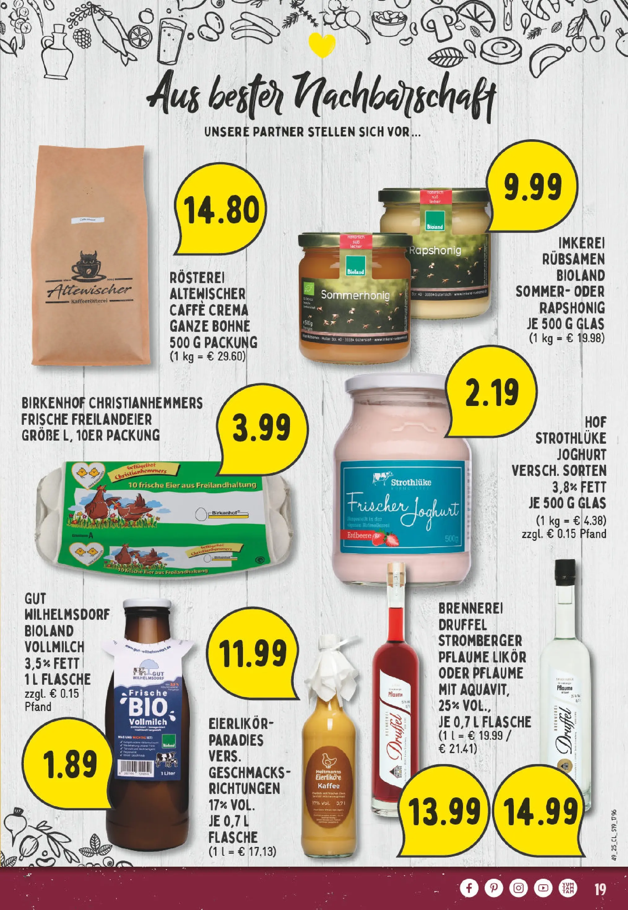 Edeka prospekt Verl	 (ab 01.12.2025) » Angebote Online | Seite: 23 | Produkte: Joghurt, Eier, Kaffee, Likör