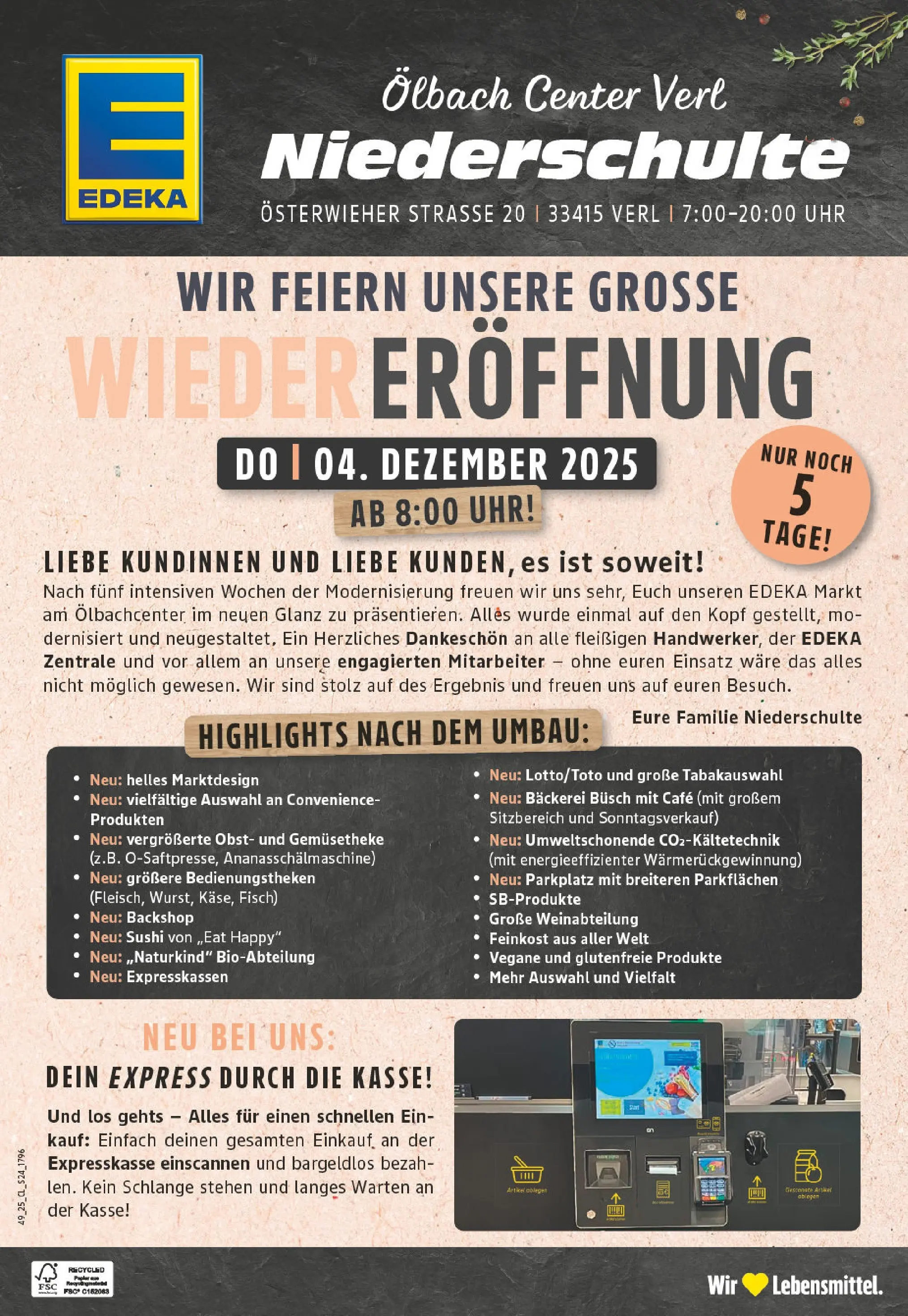 Edeka prospekt Verl	 (ab 01.12.2025) » Angebote Online | Seite: 28 | Produkte: Bäckerei, Fisch, Obst, Uhr