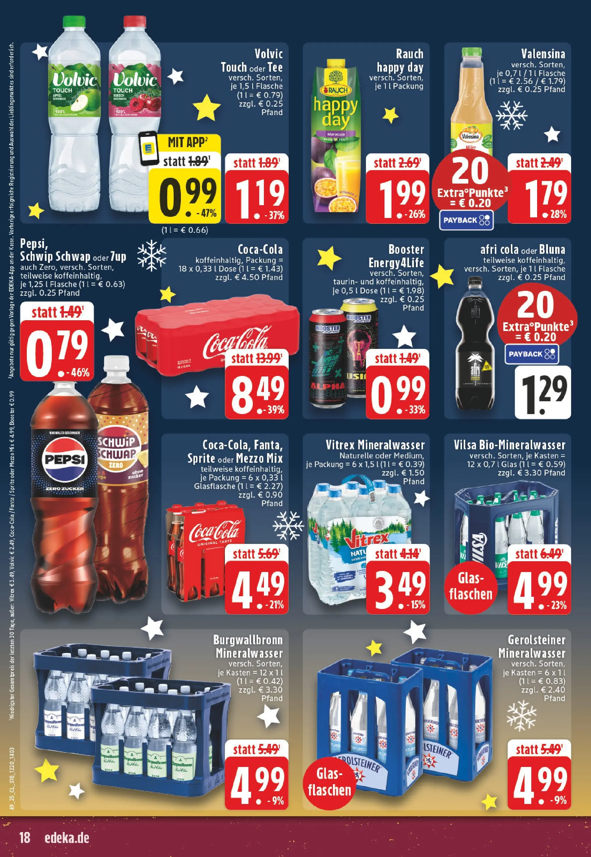 Edeka prospekt Marl	 (ab 01.12.2025) » Angebote Online | Seite: 18 | Produkte: Fanta, Sprite, Volvic touch, Oder mezzo mix