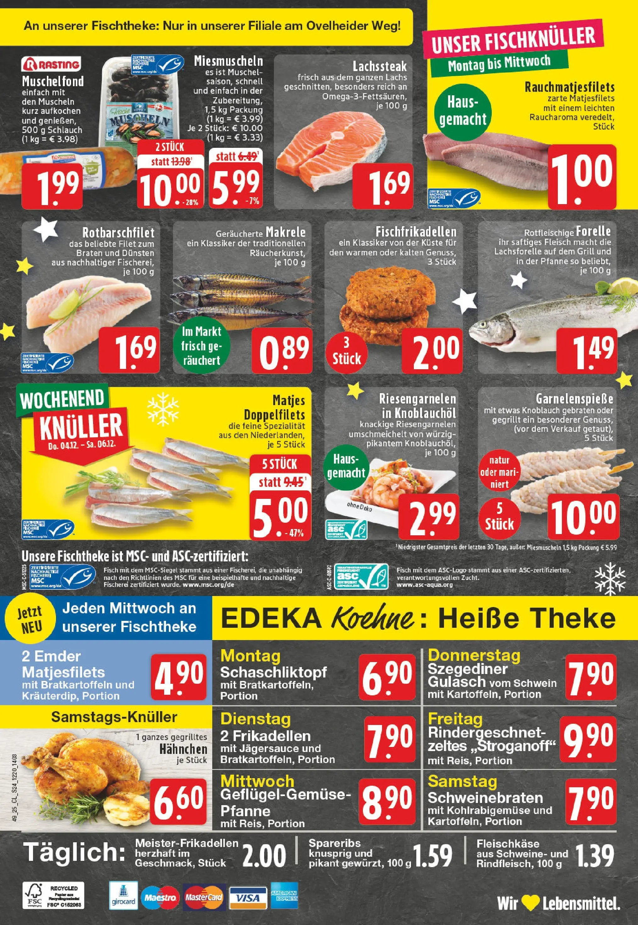 Edeka prospekt Marl	 (ab 01.12.2025) » Angebote Online | Seite: 24 | Produkte: Grill, Hahnchen, Gulasch, Knoblauch