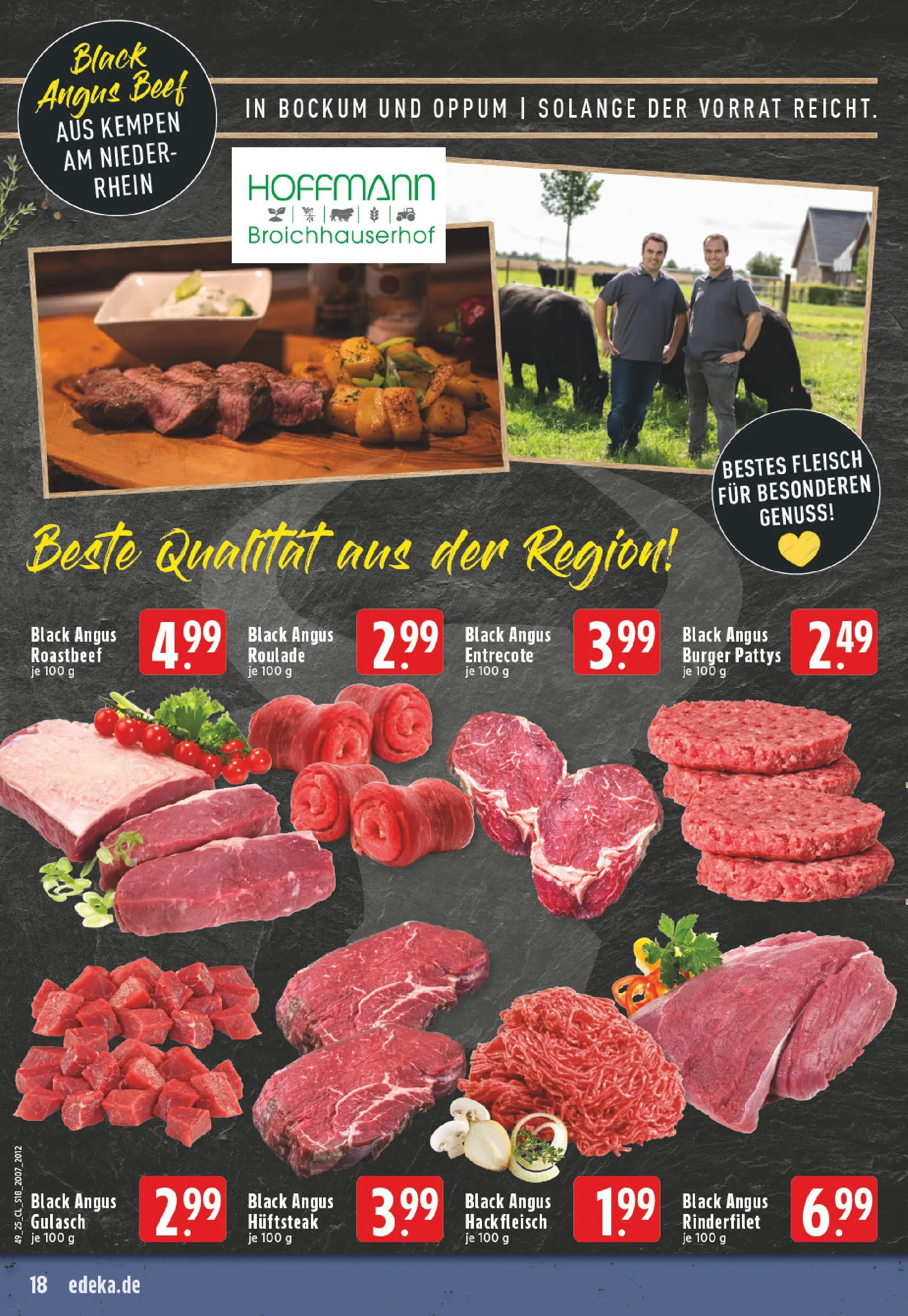 Edeka prospekt Krefeld	 (ab 01.12.2025) » Angebote Online | Seite: 18 | Produkte: Rinderfilet, Entrecote, Gulasch, Steak