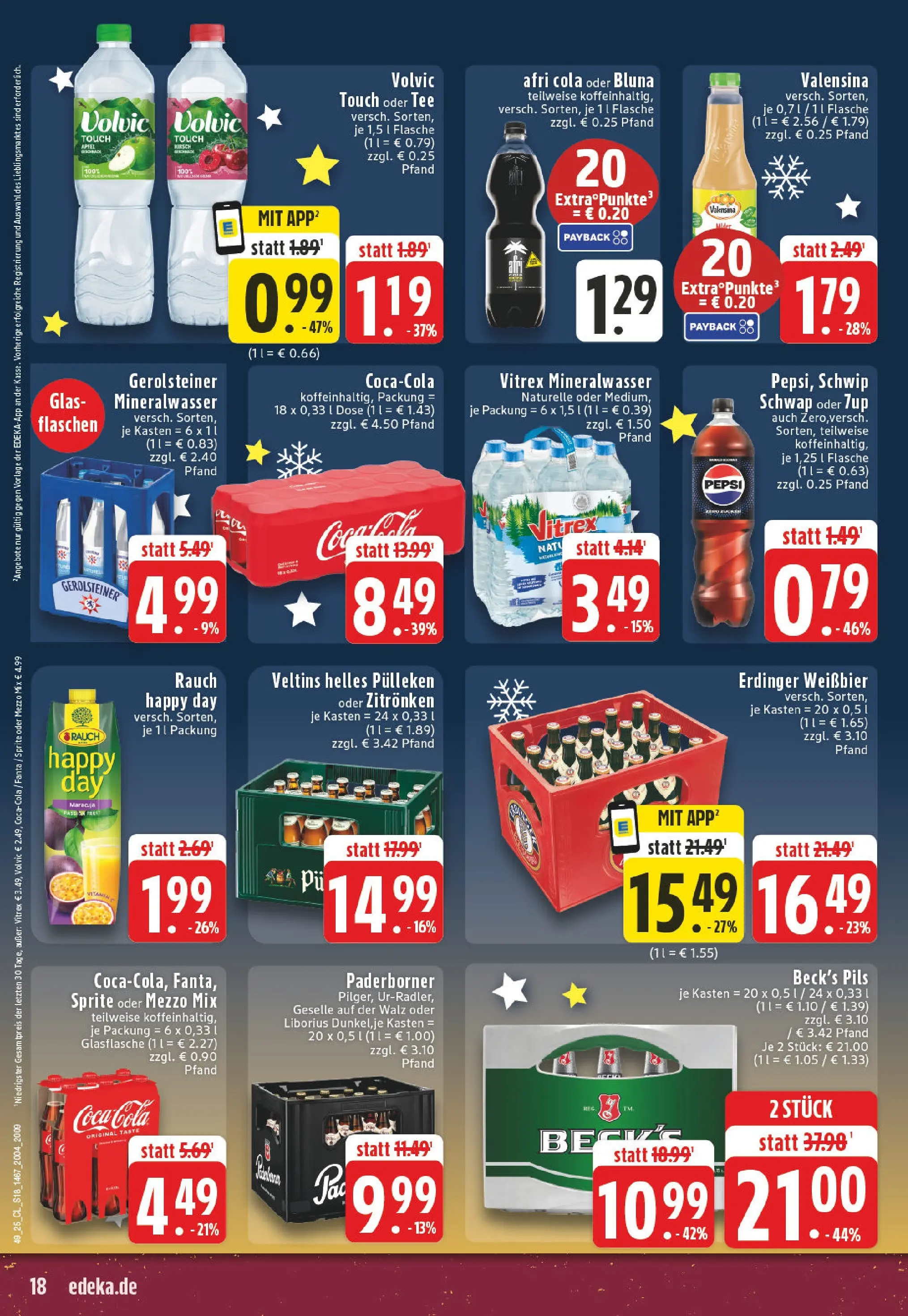 Edeka prospekt Paderborn-Elsen	 (ab 01.12.2025) » Angebote Online | Seite: 18 | Produkte: Coca cola, Sprite, Äpfel, Mineralwasser