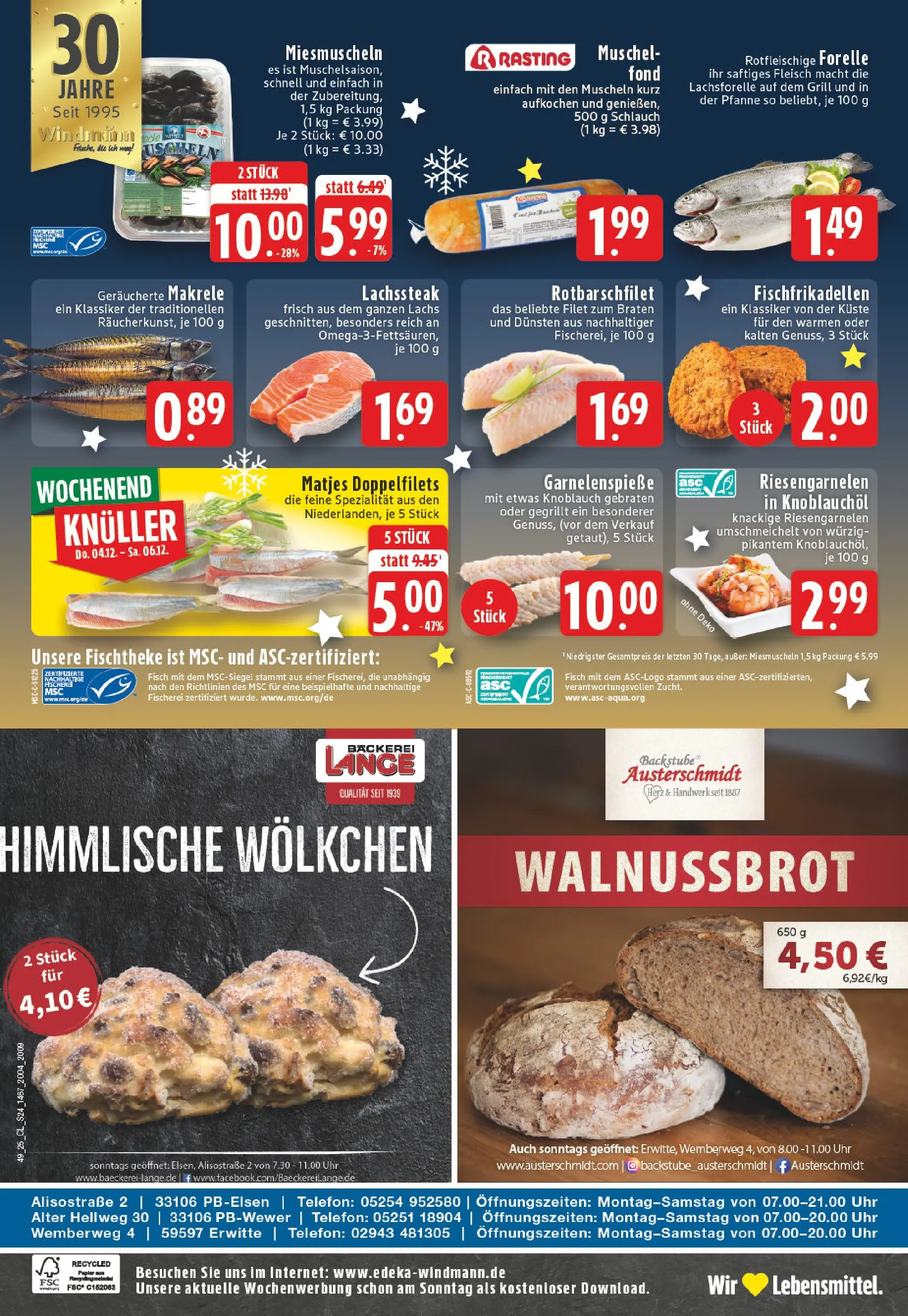 Edeka prospekt Paderborn-Elsen	 (ab 01.12.2025) » Angebote Online | Seite: 24 | Produkte: Grill, Fisch, Fleisch, Uhr