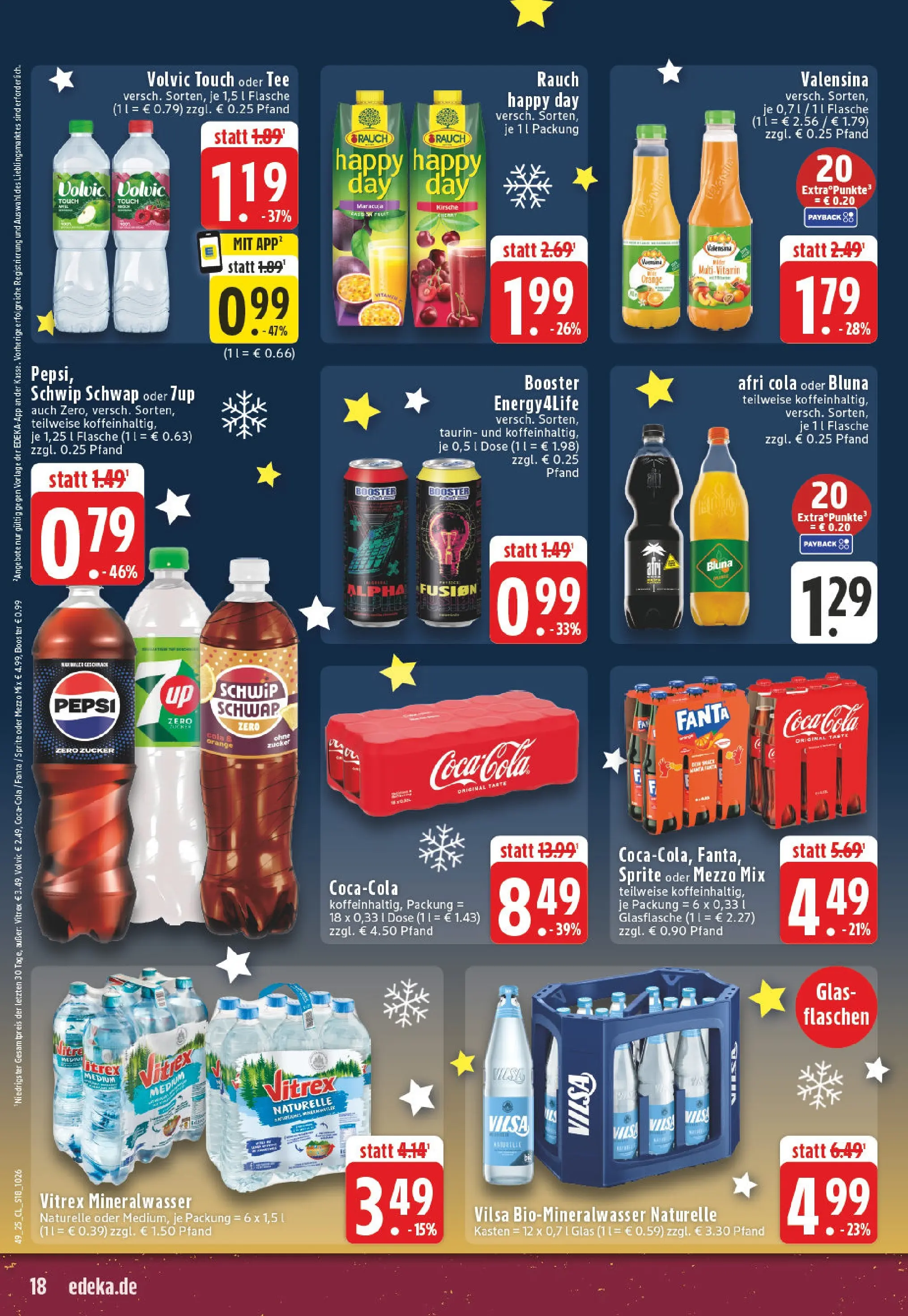 Edeka prospekt Koblenz	 (ab 01.12.2025) » Angebote Online | Seite: 18 | Produkte: Schwip schwap, Volvic touch, Valensina, Pepsi