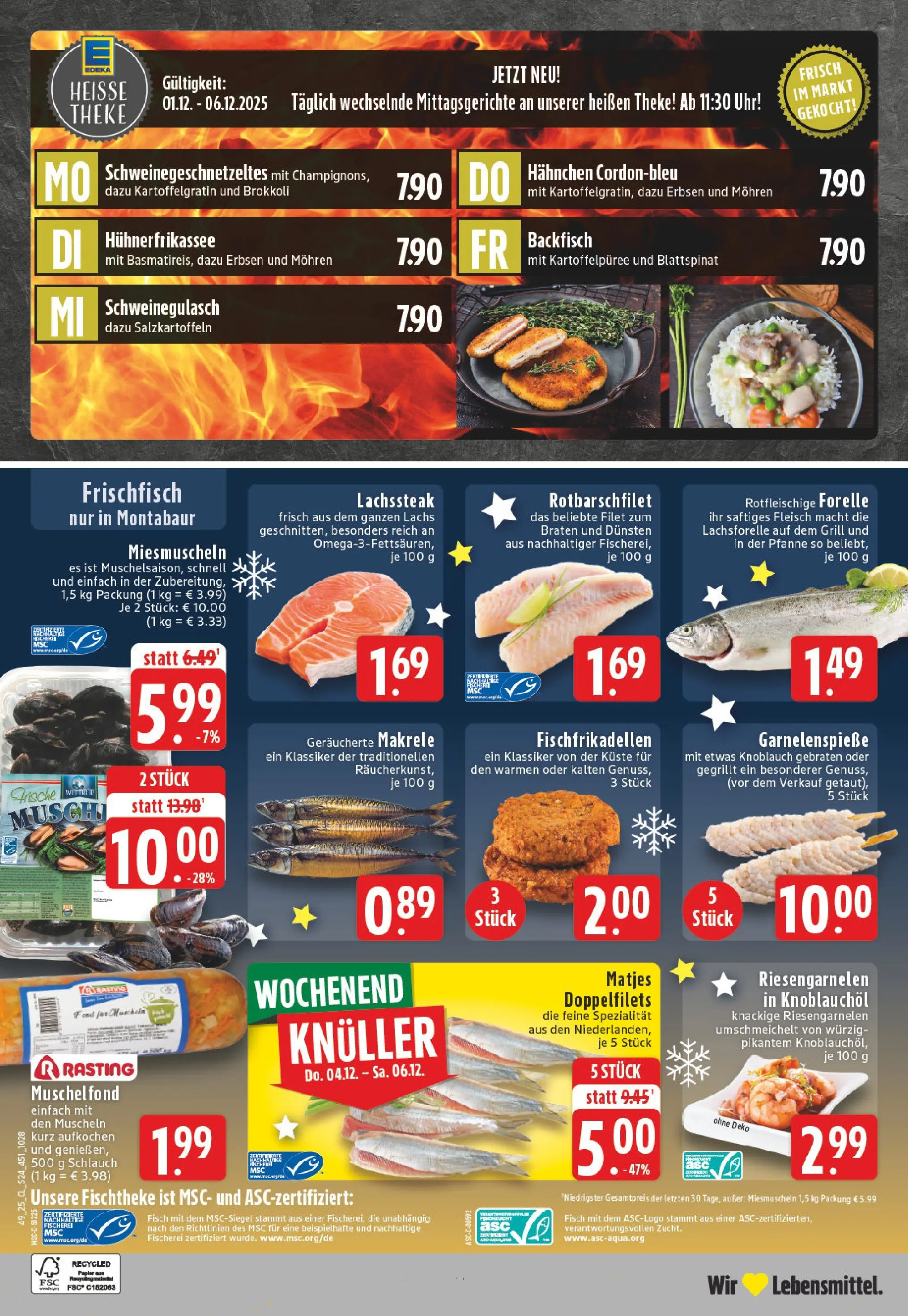 Edeka prospekt Neuwied	 (ab 01.12.2025) » Angebote Online | Seite: 24 | Produkte: Hahnchen, Knoblauch, Fleisch, Erbsen