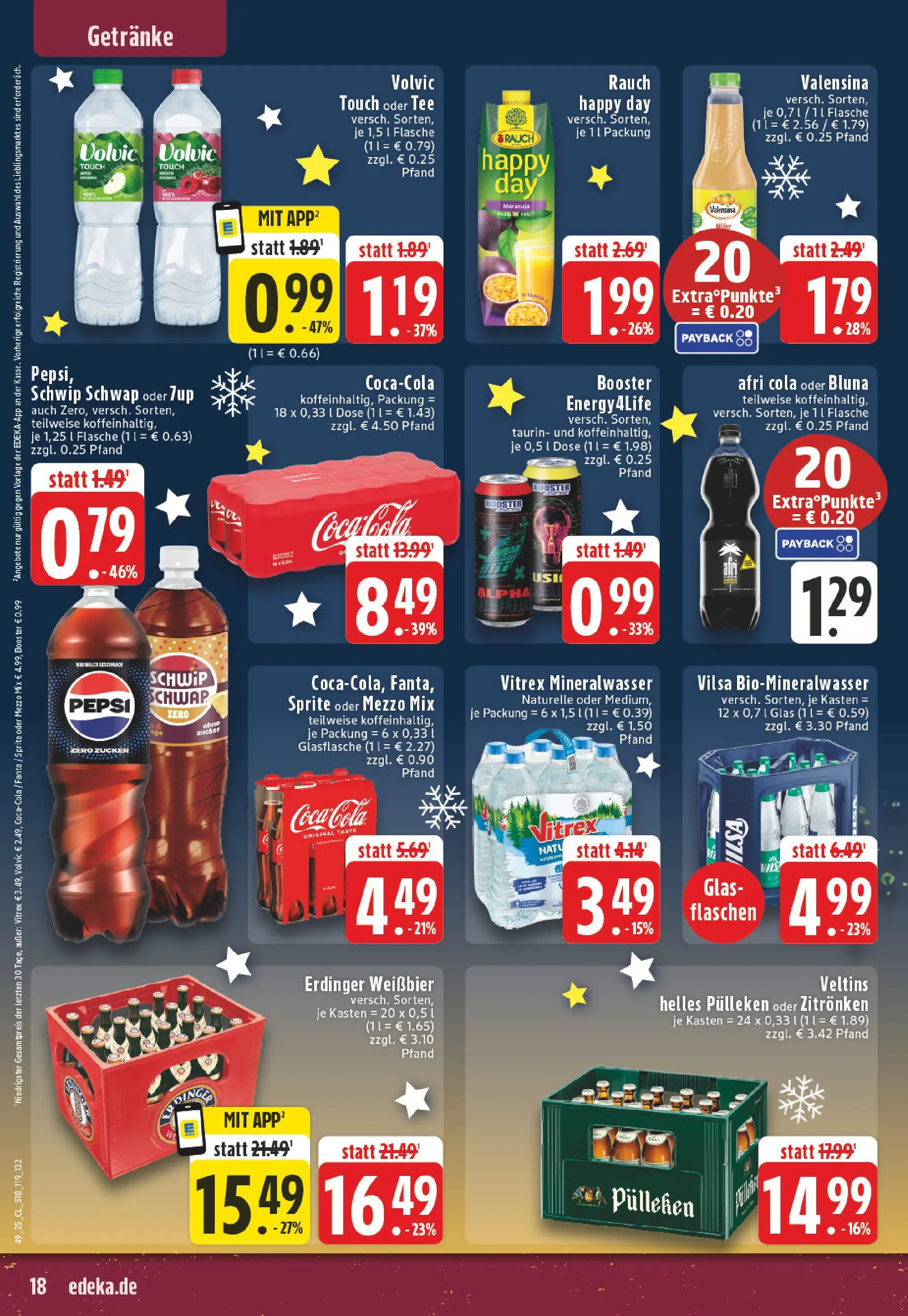 Edeka prospekt Rüthen	 (ab 01.12.2025) » Angebote Online | Seite: 18 | Produkte: Fanta, Cola, Valensina, Tee