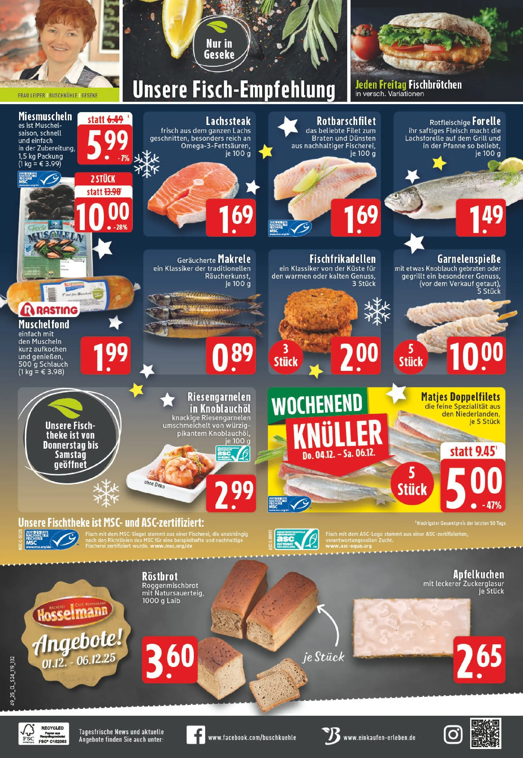 Edeka prospekt Rüthen	 (ab 01.12.2025) » Angebote Online | Seite: 24 | Produkte: Theke, Toast, Knoblauch, Steak