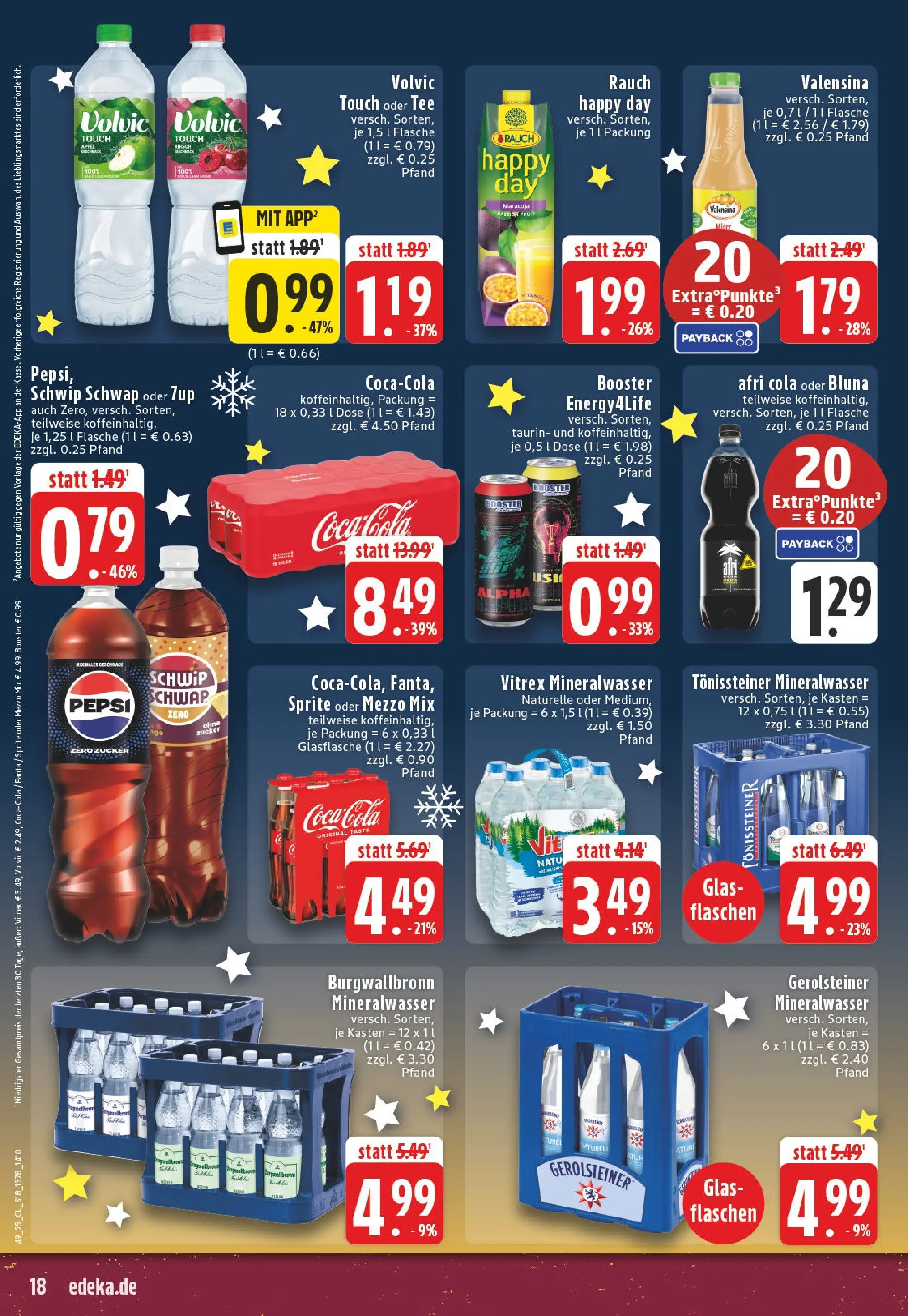 Edeka prospekt Ransbach-Baumbach	 (ab 01.12.2025) » Angebote Online | Seite: 18 | Produkte: Coca cola, Äpfel, Zucker, Pepsi