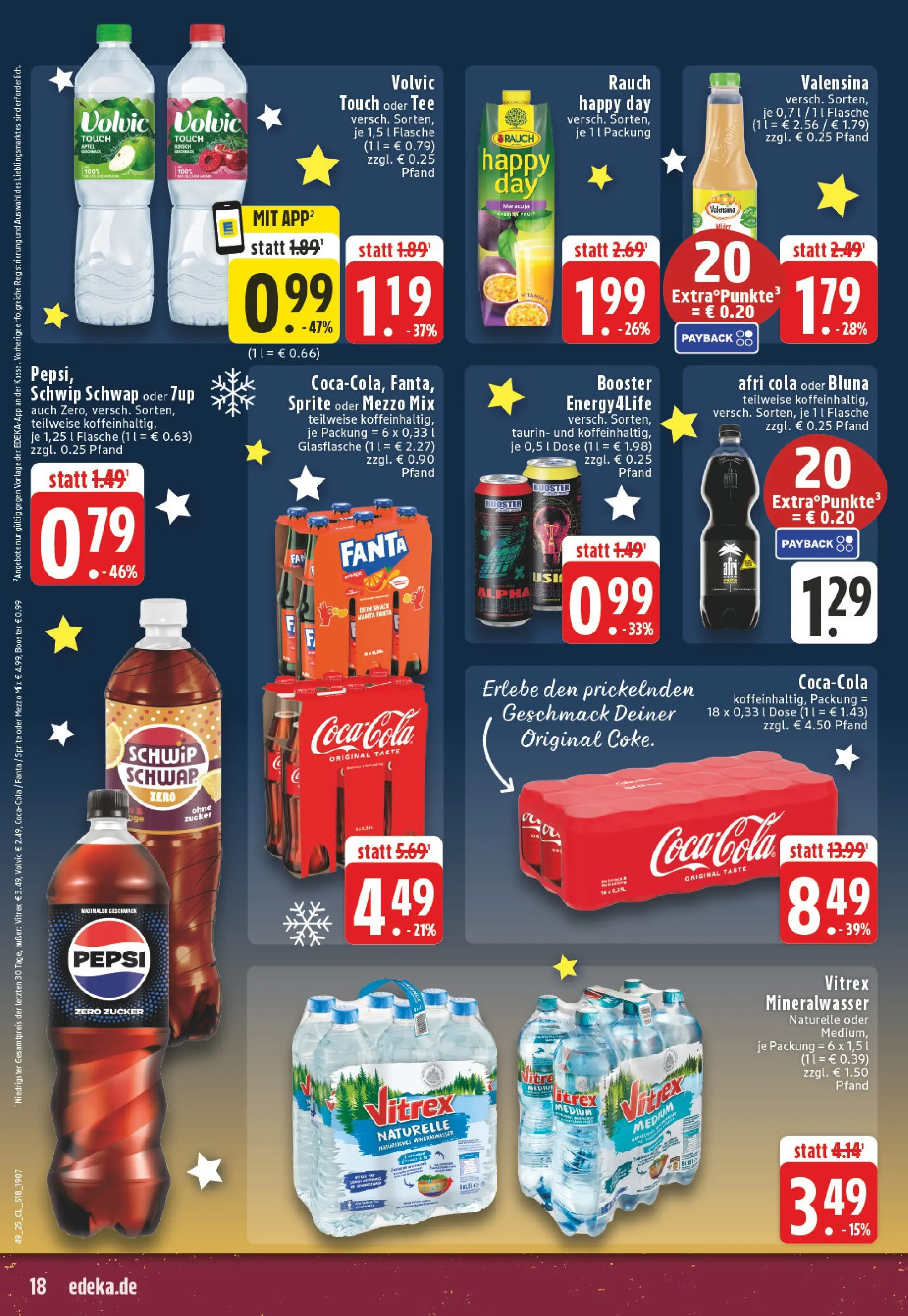 Edeka prospekt Paderborn	 (ab 01.12.2025) » Angebote Online | Seite: 18 | Produkte: Mezzo mix, Äpfel, Volvic touch, Valensina