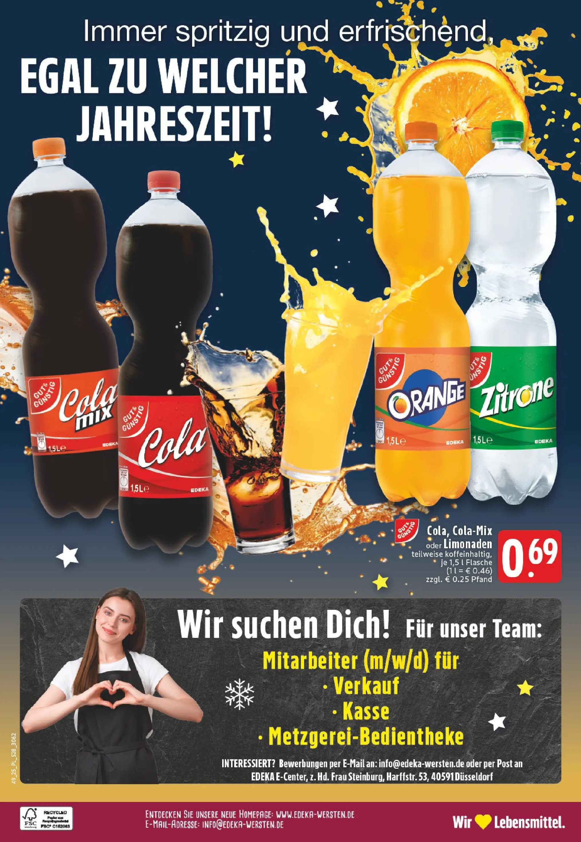 Edeka prospekt Düsseldorf-Derendorf	 (ab 01.12.2025) » Angebote Online | Seite: 28 | Produkte: Cola, Zitrone