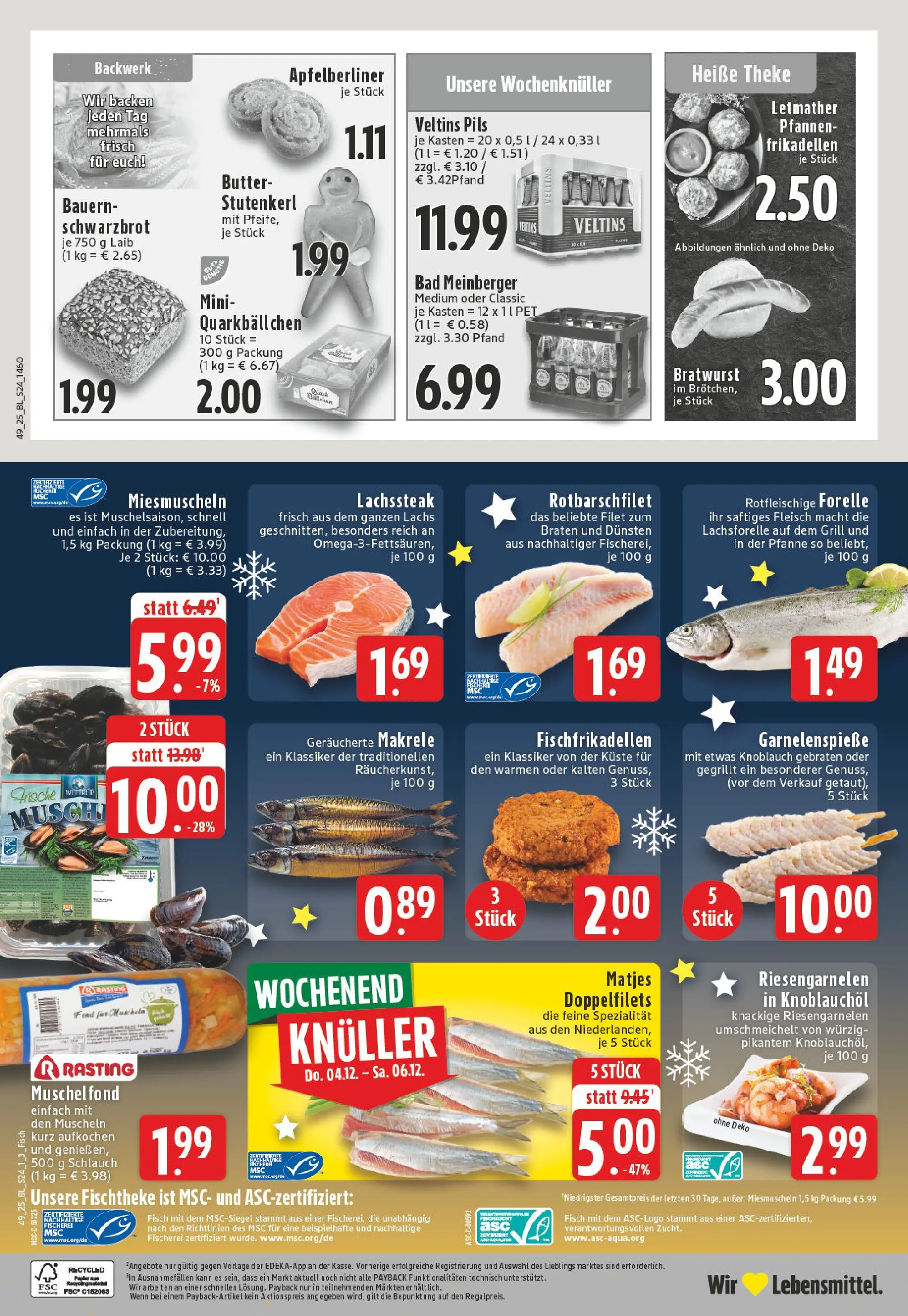 Edeka prospekt Iserlohn-Letmathe	 (ab 01.12.2025) » Angebote Online | Seite: 24 | Produkte: Grill, Pils, Knoblauch, Fleisch