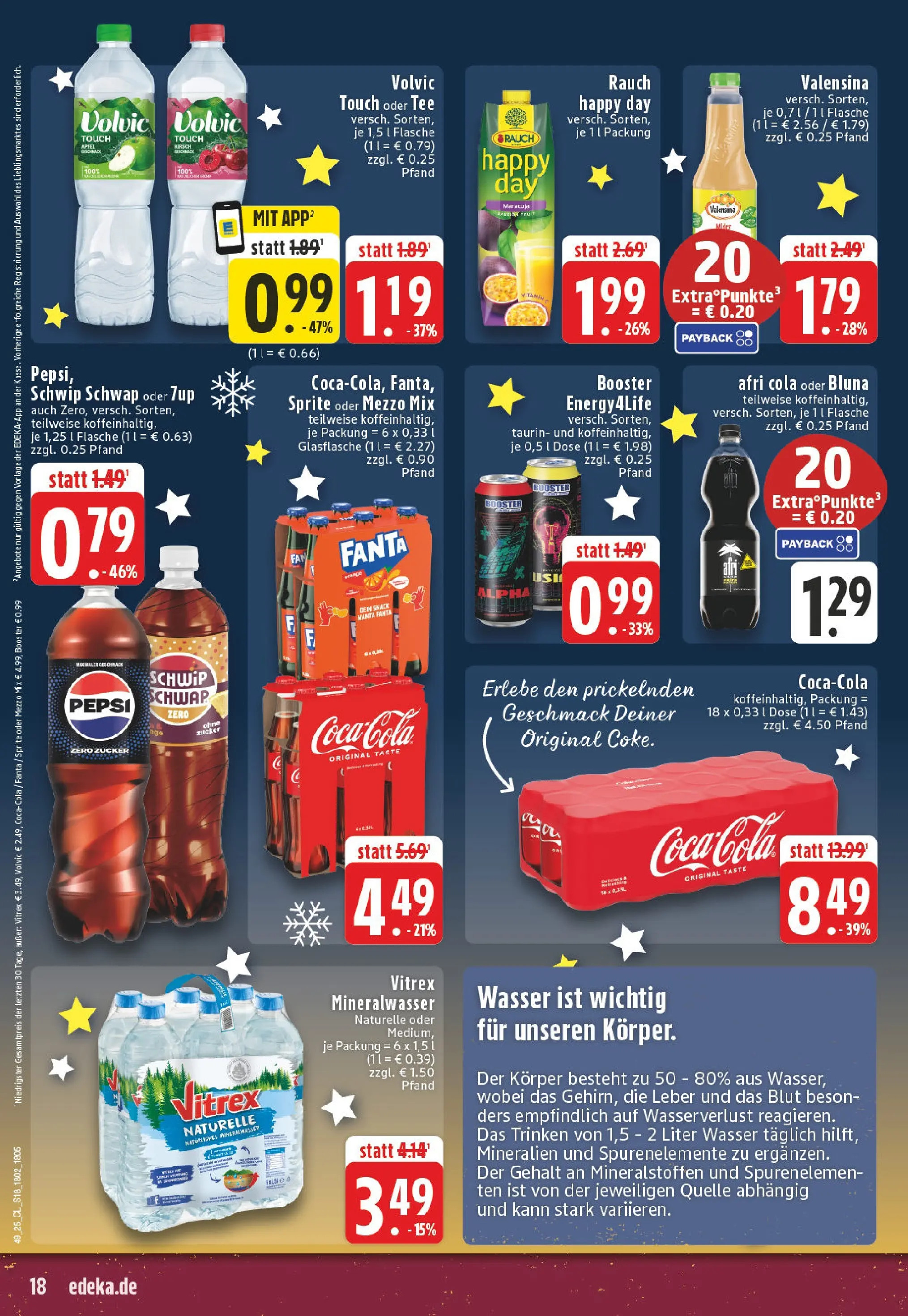 Edeka prospekt Witten-Bommern	 (ab 01.12.2025) » Angebote Online | Seite: 18 | Produkte: Fanta, Schwip schwap, Mineralwasser, Wasser