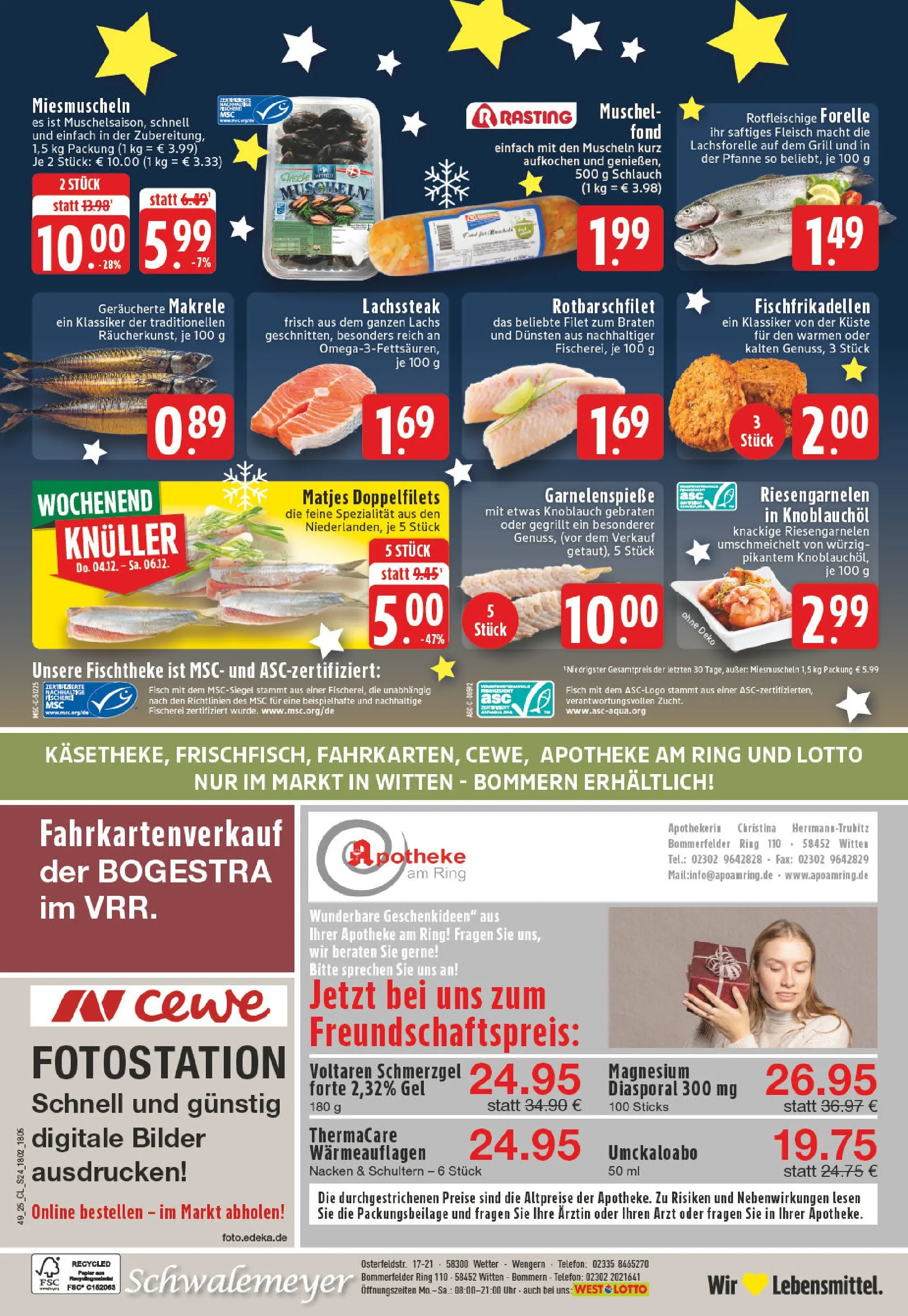 Edeka prospekt Witten-Bommern	 (ab 01.12.2025) » Angebote Online | Seite: 24 | Produkte: Grill, Fisch, Bilder, Knoblauch