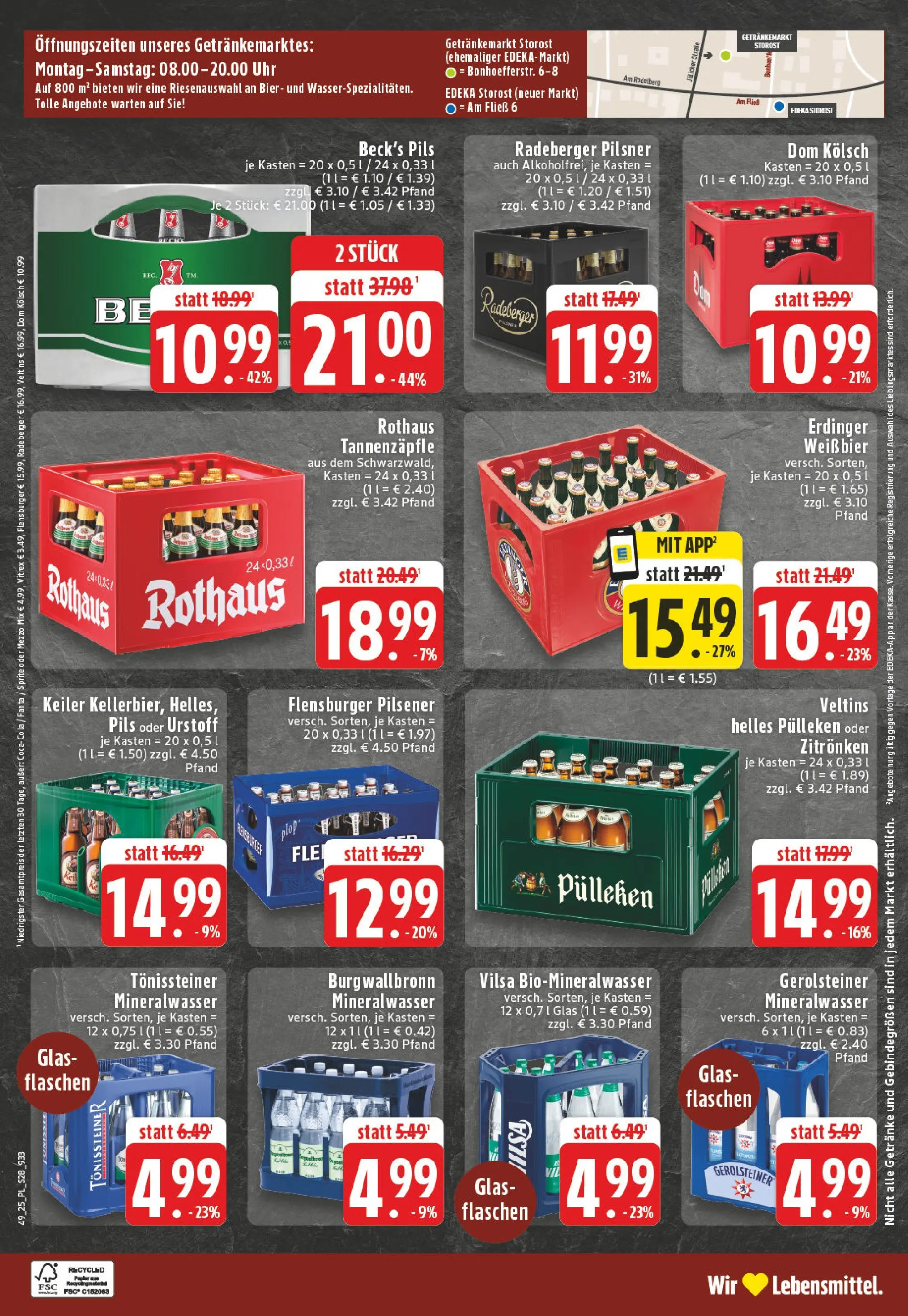 Edeka prospekt Eschweiler-Dürwiß	 (ab 01.12.2025) » Angebote Online | Seite: 28 | Produkte: Sprite, Burger, Veltins, Gerolsteiner