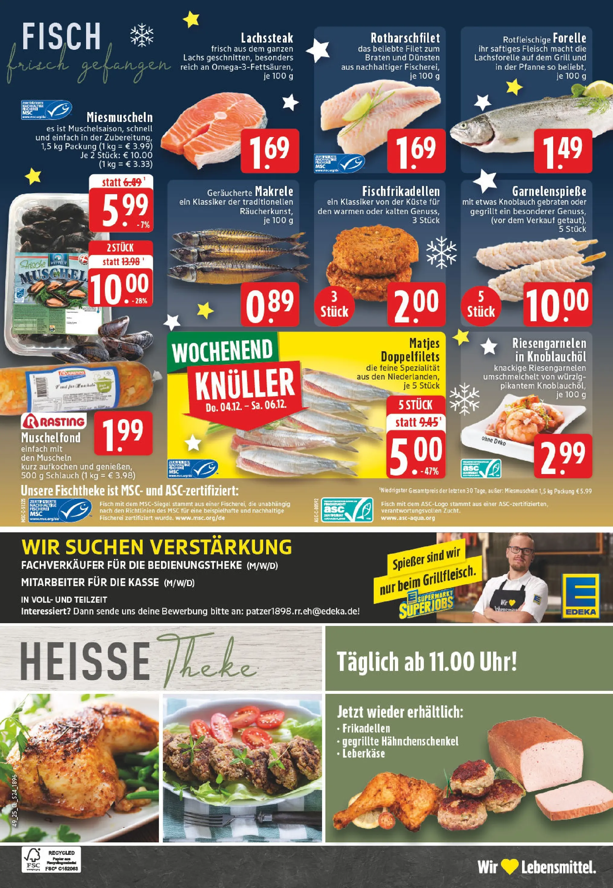 Edeka prospekt Lünen	 (ab 01.12.2025) » Angebote Online | Seite: 24 | Produkte: Theke, Knoblauch, Uhr, Leberkase
