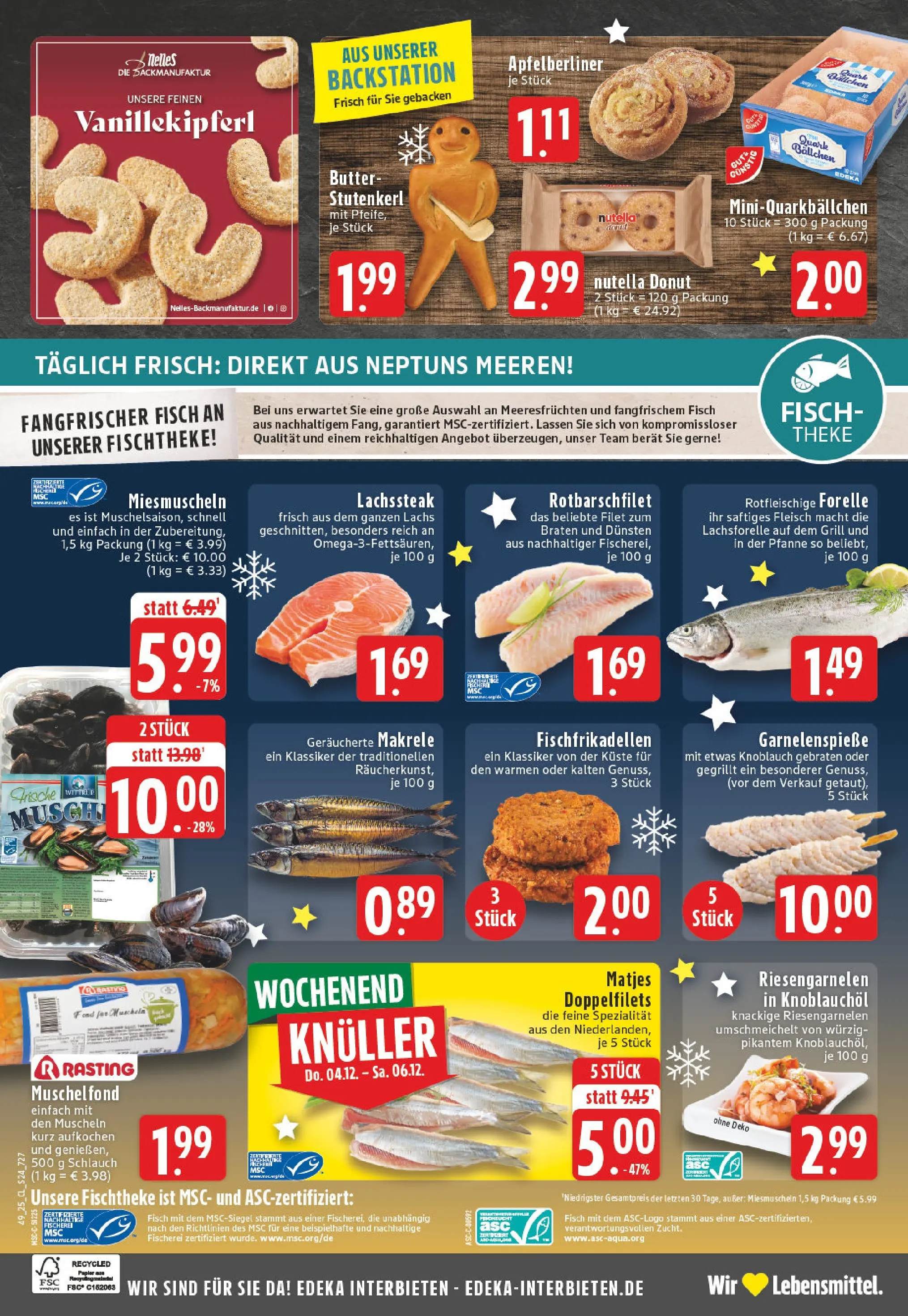 Edeka prospekt Weilerswist	 (ab 01.12.2025) » Angebote Online | Seite: 24 | Produkte: Quark, Theke, Knoblauch, Fleisch