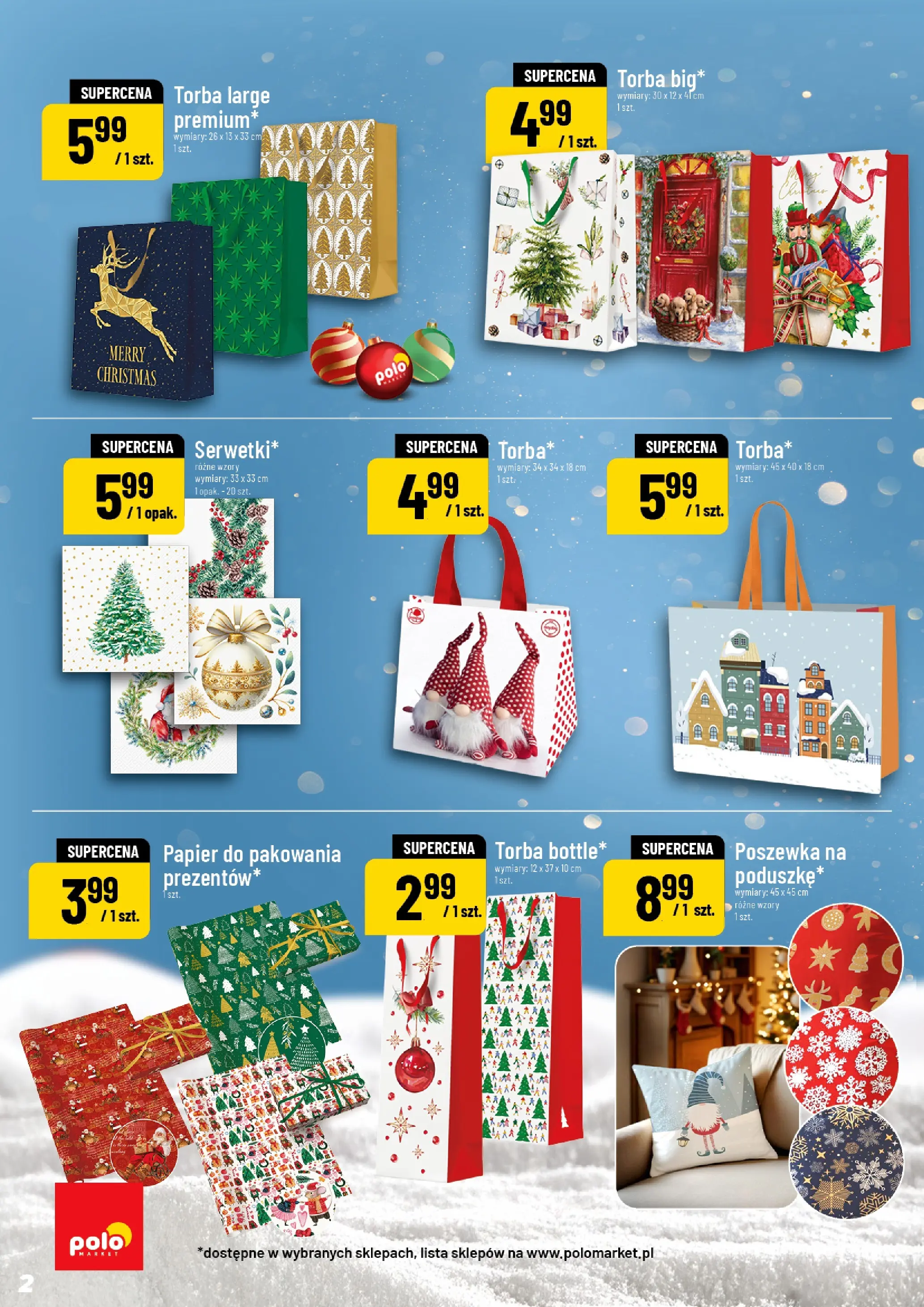 Nowa POLOmarket gazetka od jutra 26.11.2025 (PDF) | Strona: 2 | Produkty: Torba