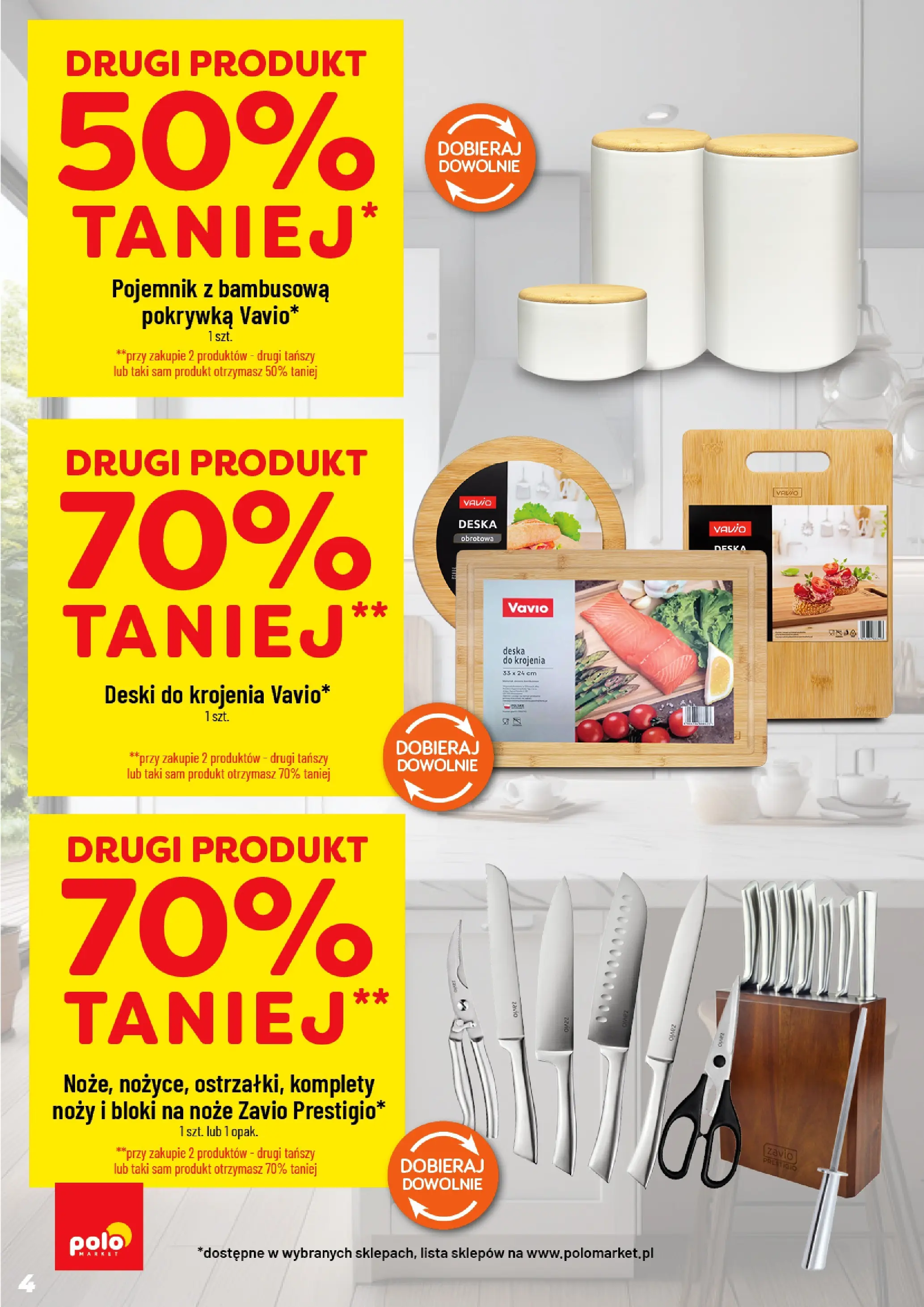 Nowa POLOmarket gazetka od jutra 26.11.2025 (PDF) | Strona: 4 | Produkty: Deska do krojenia