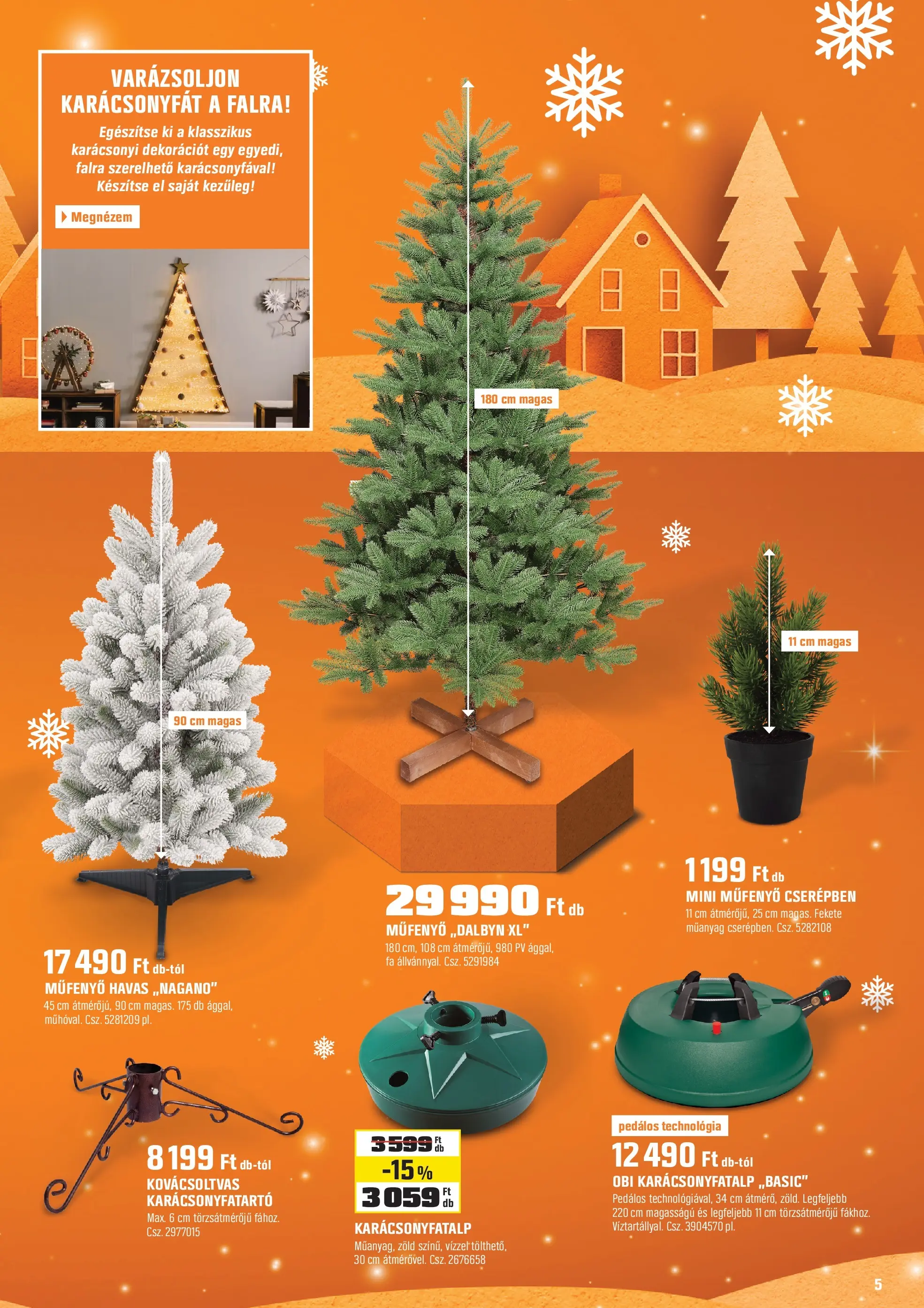 OBI Akciós újság - 2025.12.02. -tól/töl > akció, lapozható szórólap 🛍️ | Oldal: 5