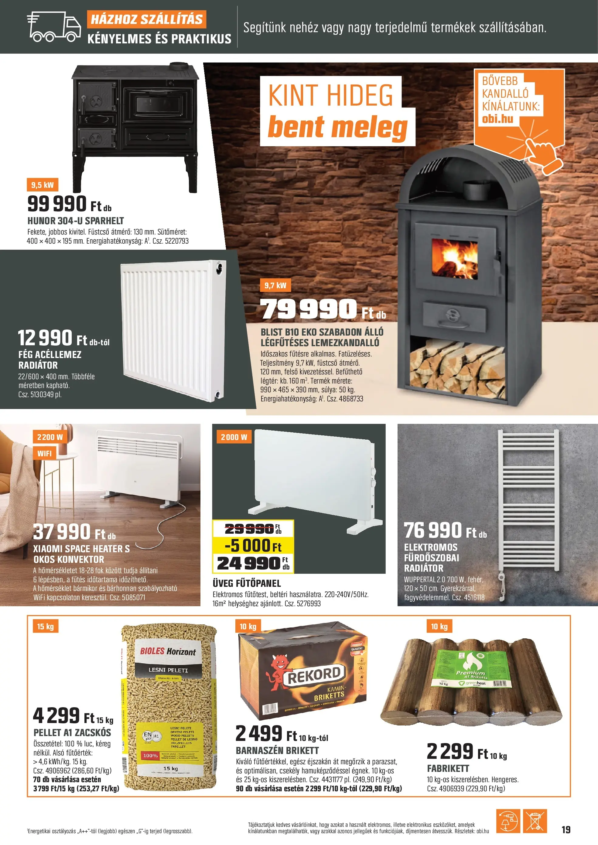 OBI Akciós újság - 2025.12.02. -tól/töl > akció, lapozható szórólap 🛍️ | Oldal: 19 | Termékek: Radiátor, Xiaomi