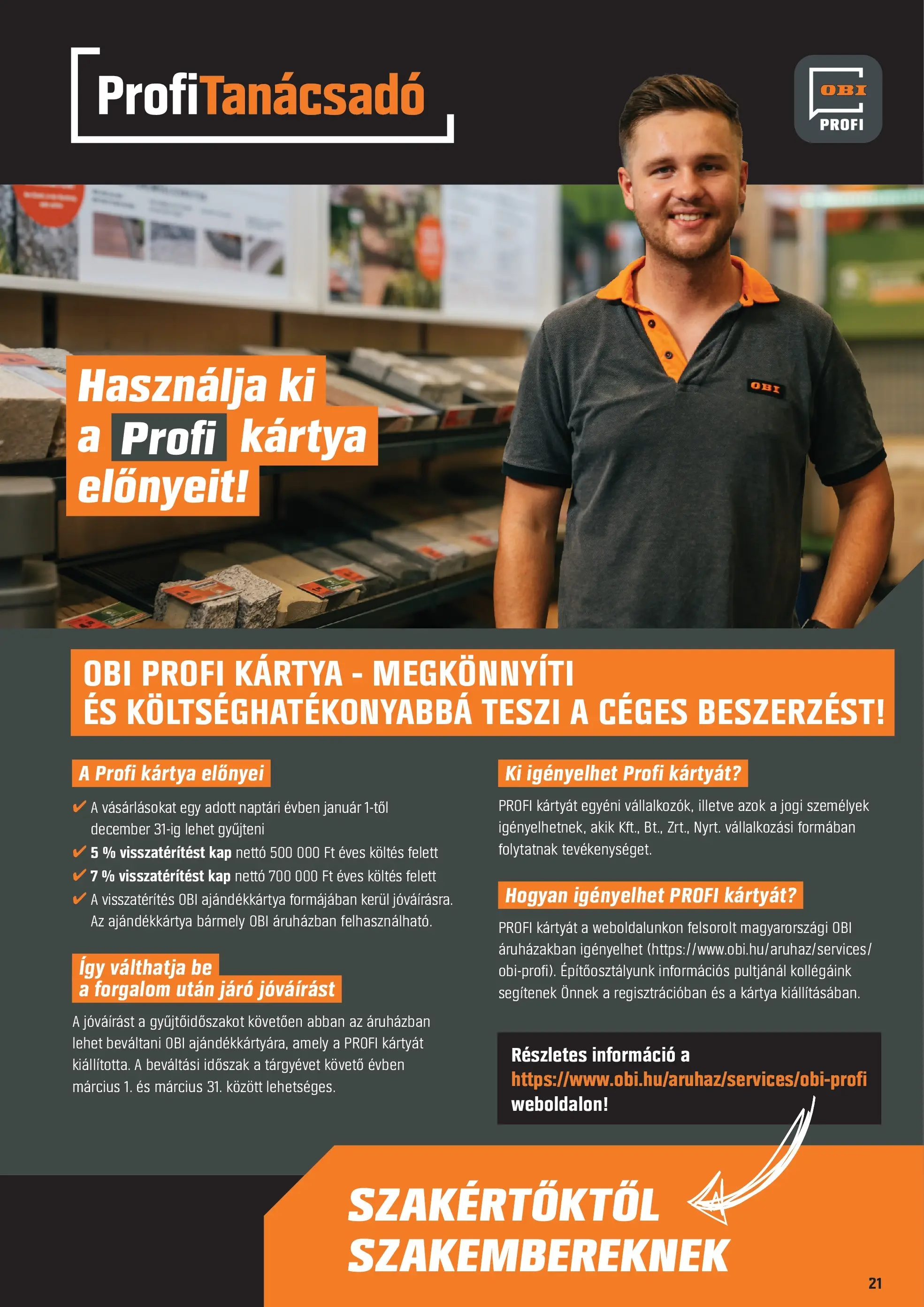 OBI Akciós újság - 2025.12.02. -tól/töl > akció, lapozható szórólap 🛍️ | Oldal: 21