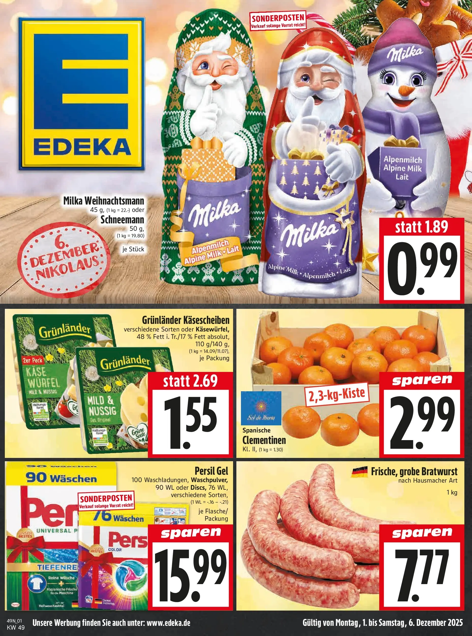 Entdecke - Edeka Hahner: Wochenangebote (ab 30.11.2025) zum Blättern | Seite: 3