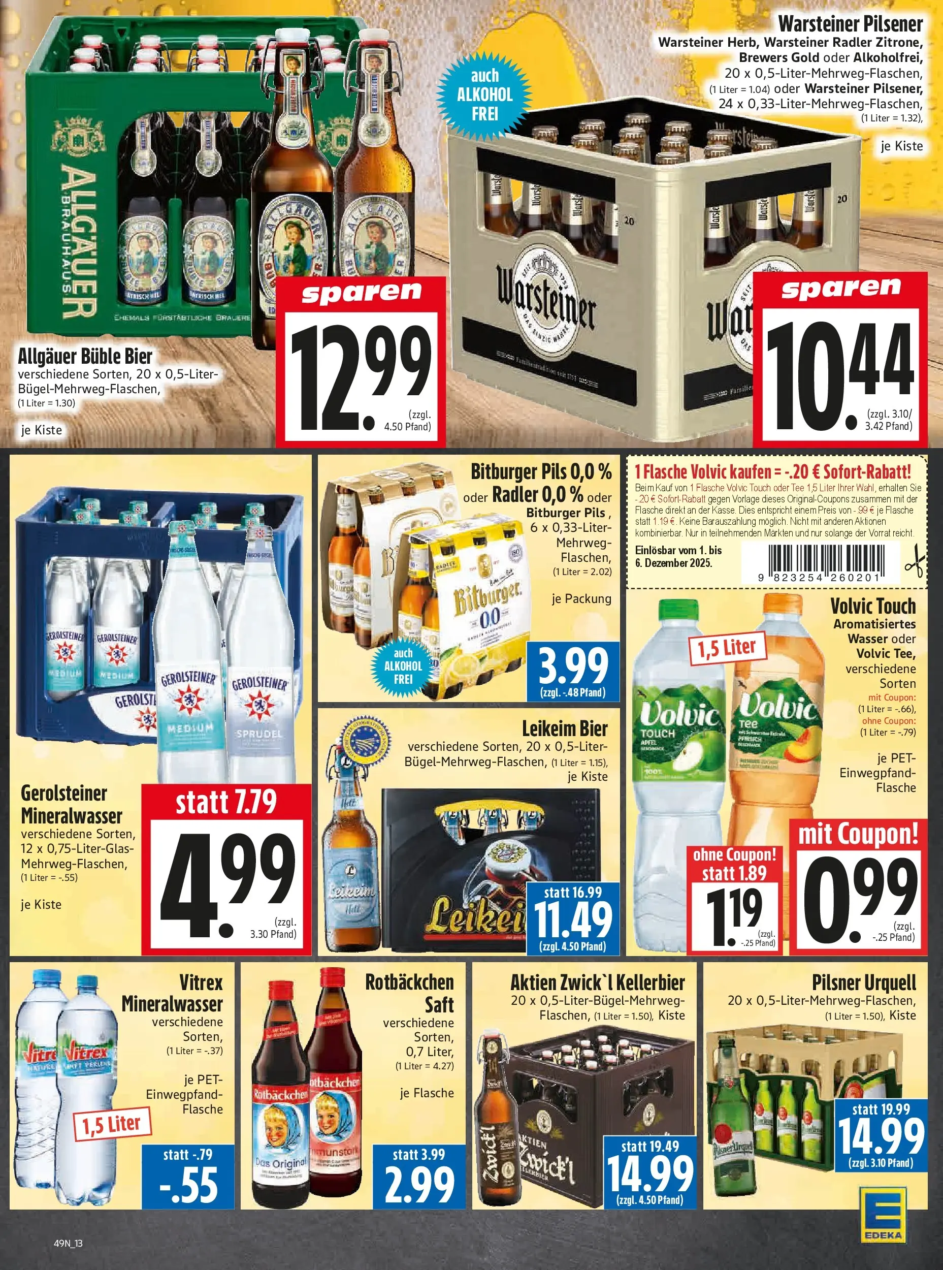 Entdecke - Edeka Hahner: Wochenangebote (ab 30.11.2025) zum Blättern | Seite: 15