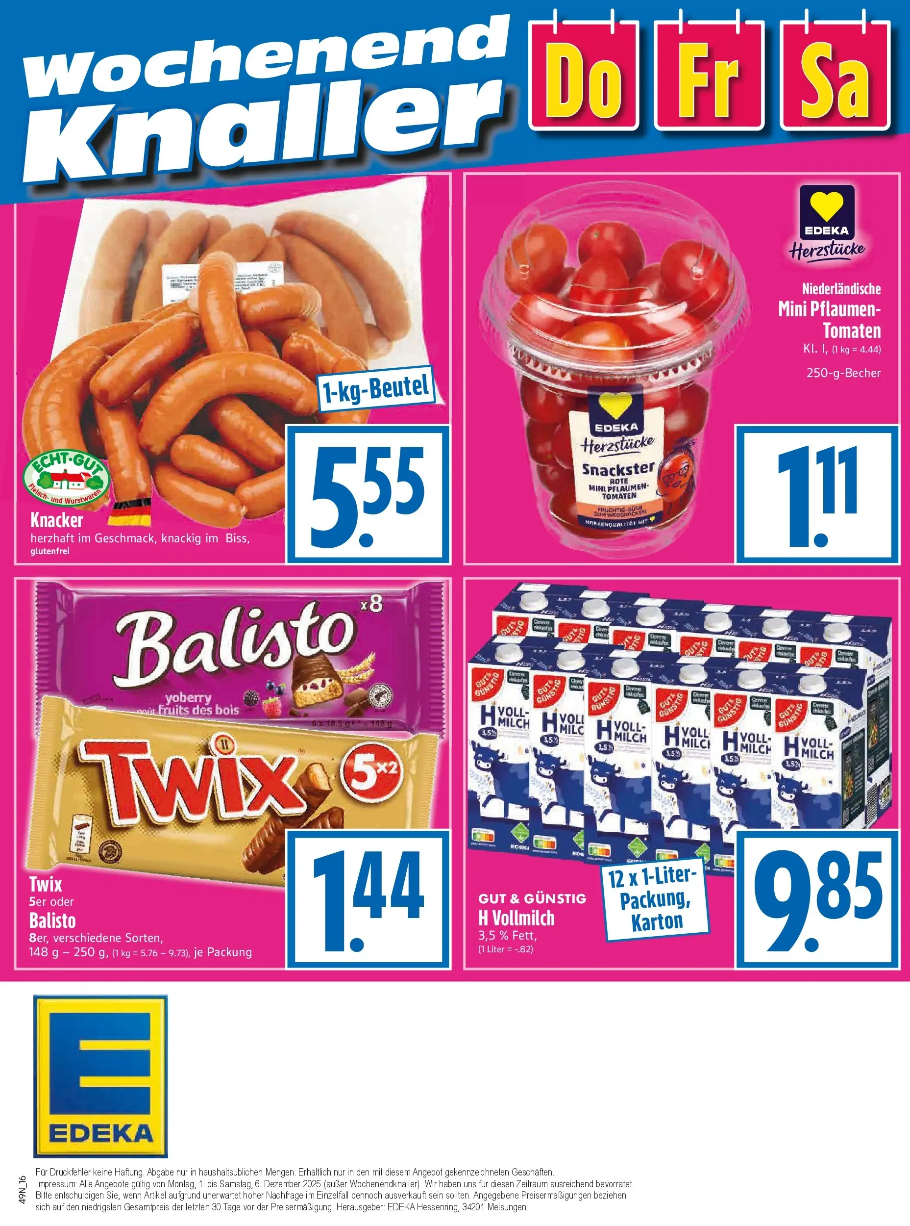 Entdecke - Edeka Hahner: Wochenangebote (ab 30.11.2025) zum Blättern | Seite: 18