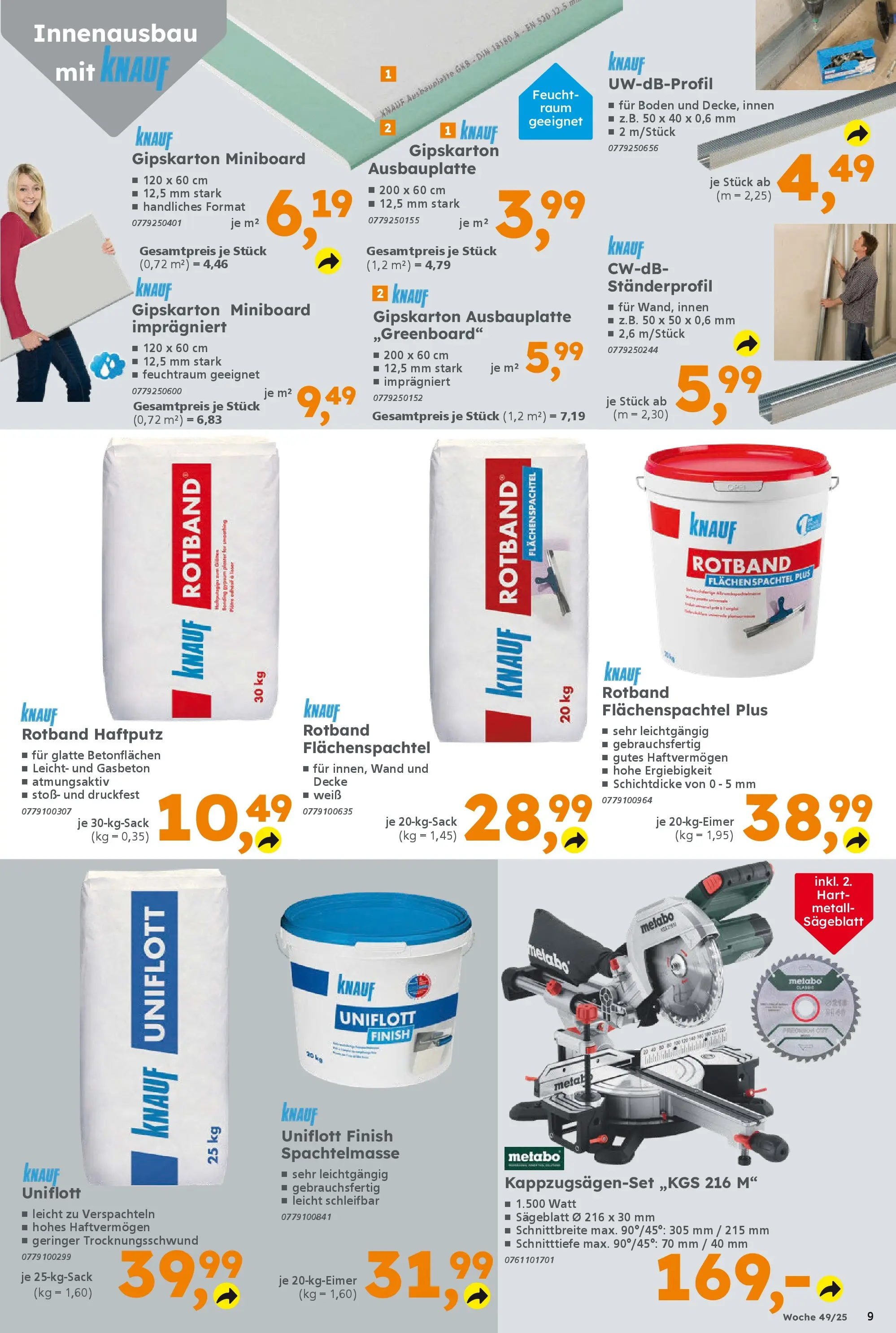 Globus Baumarkt prospekt Braunschweig	 (ab 01.12.2025) zum Blättern | Seite: 9 | Produkte: Decke, Finish