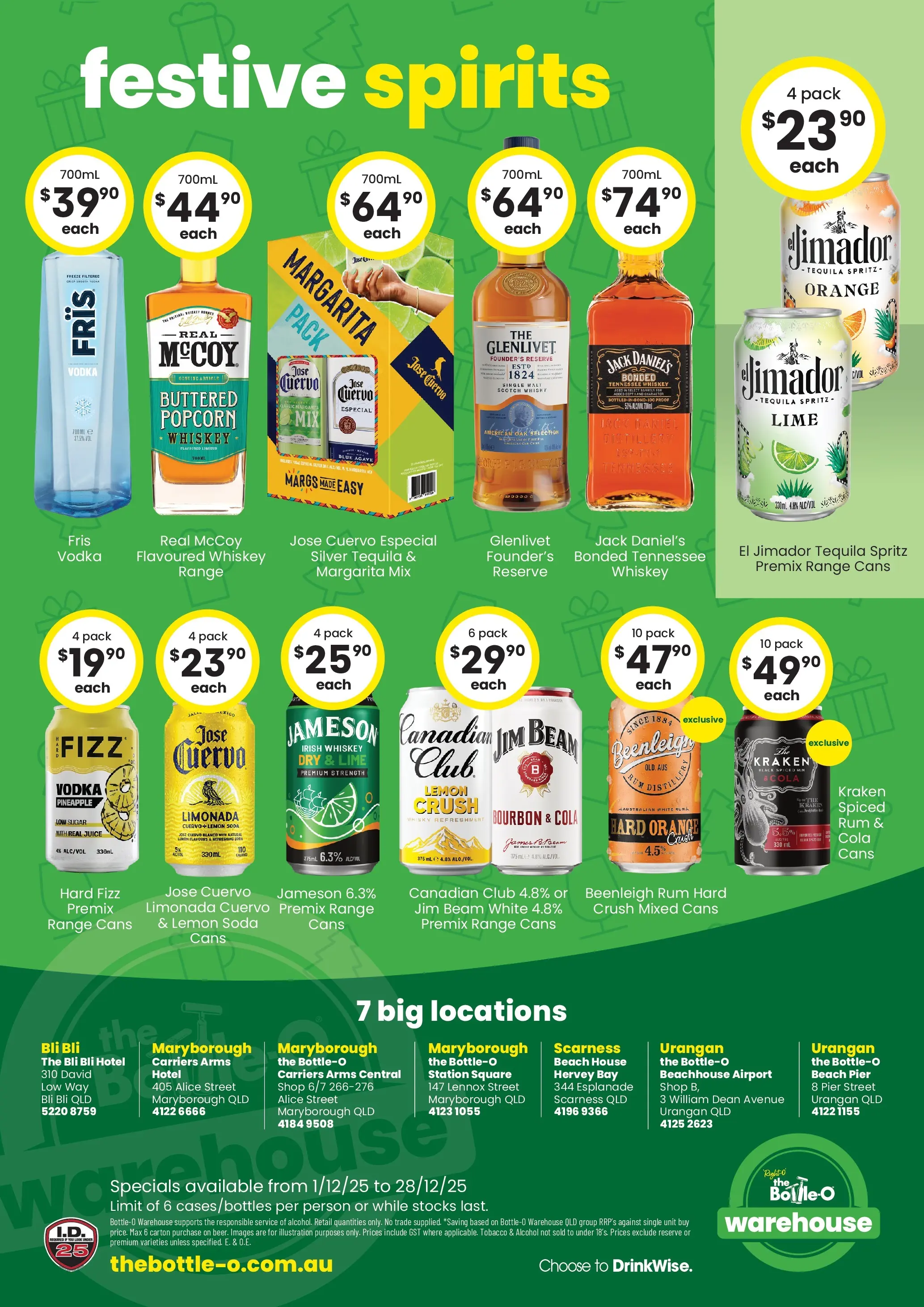 The Bottle-O Catalogue Wondunna, Maryborough, Bli Bli - 01/12/2025 > weekly / monthly specials | Page: 4 | Products: Pineapple, Whiskey, Lemon, Case