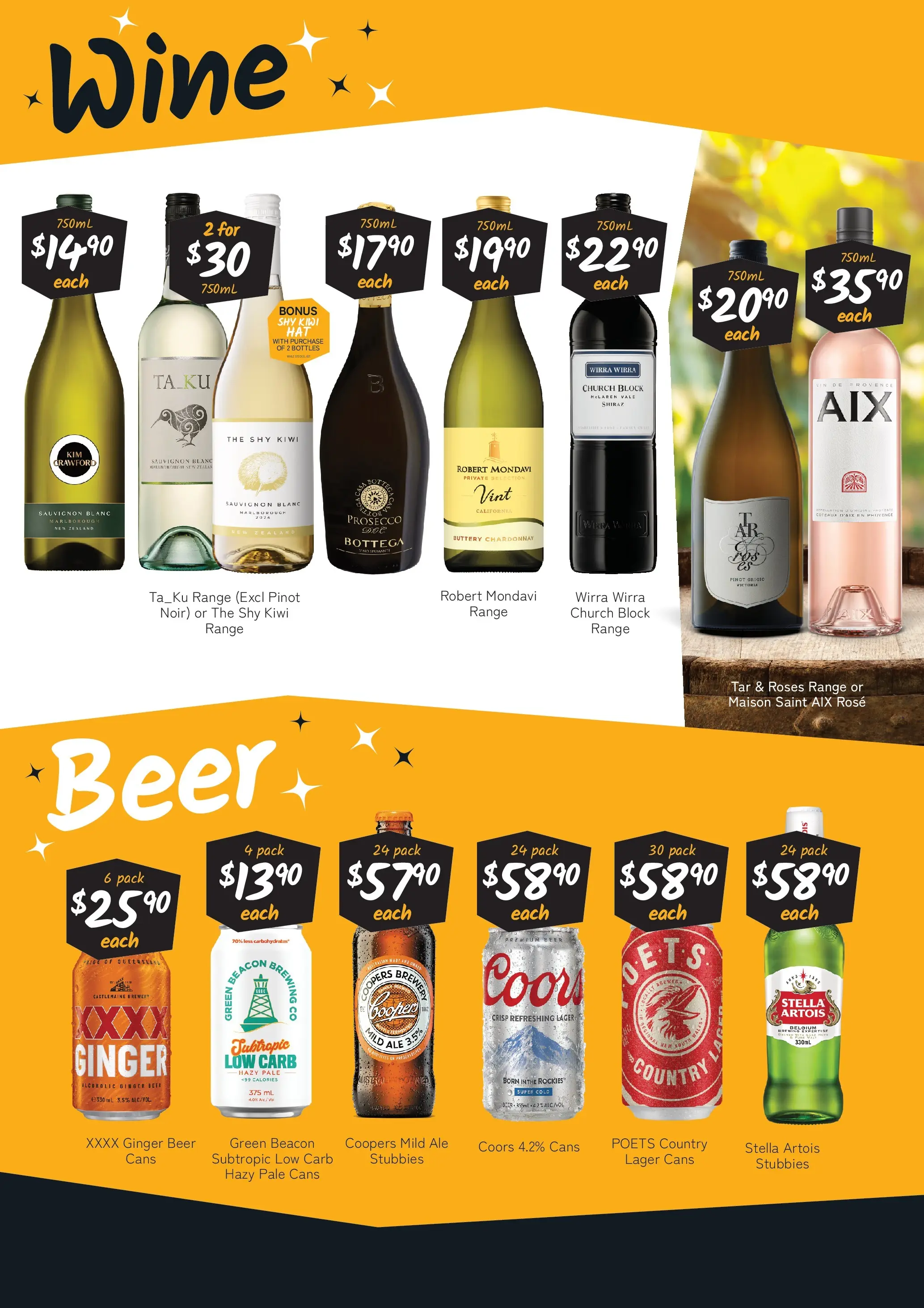Cellarbrations Catalogue Roma - 01/12/2025 > weekly / monthly specials | Page: 3 | Products: Ginger, Wine, Beer