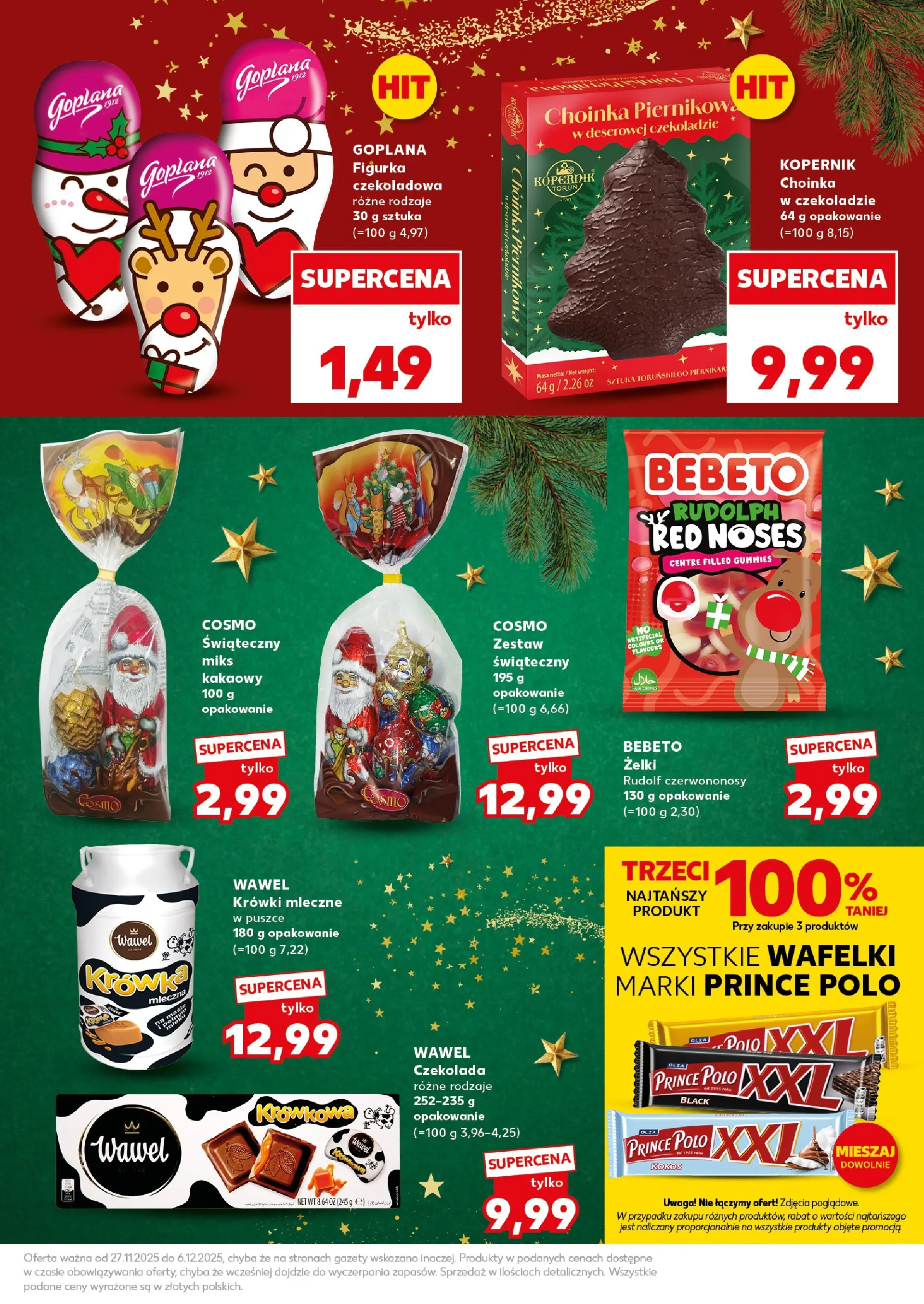 Kaufland gazetka (29.11.2025) od jutra ✳️ BLACK FRIDAY | Strona: 9 | Produkty: Choinka, Wafelki, Czekolada, Krówki