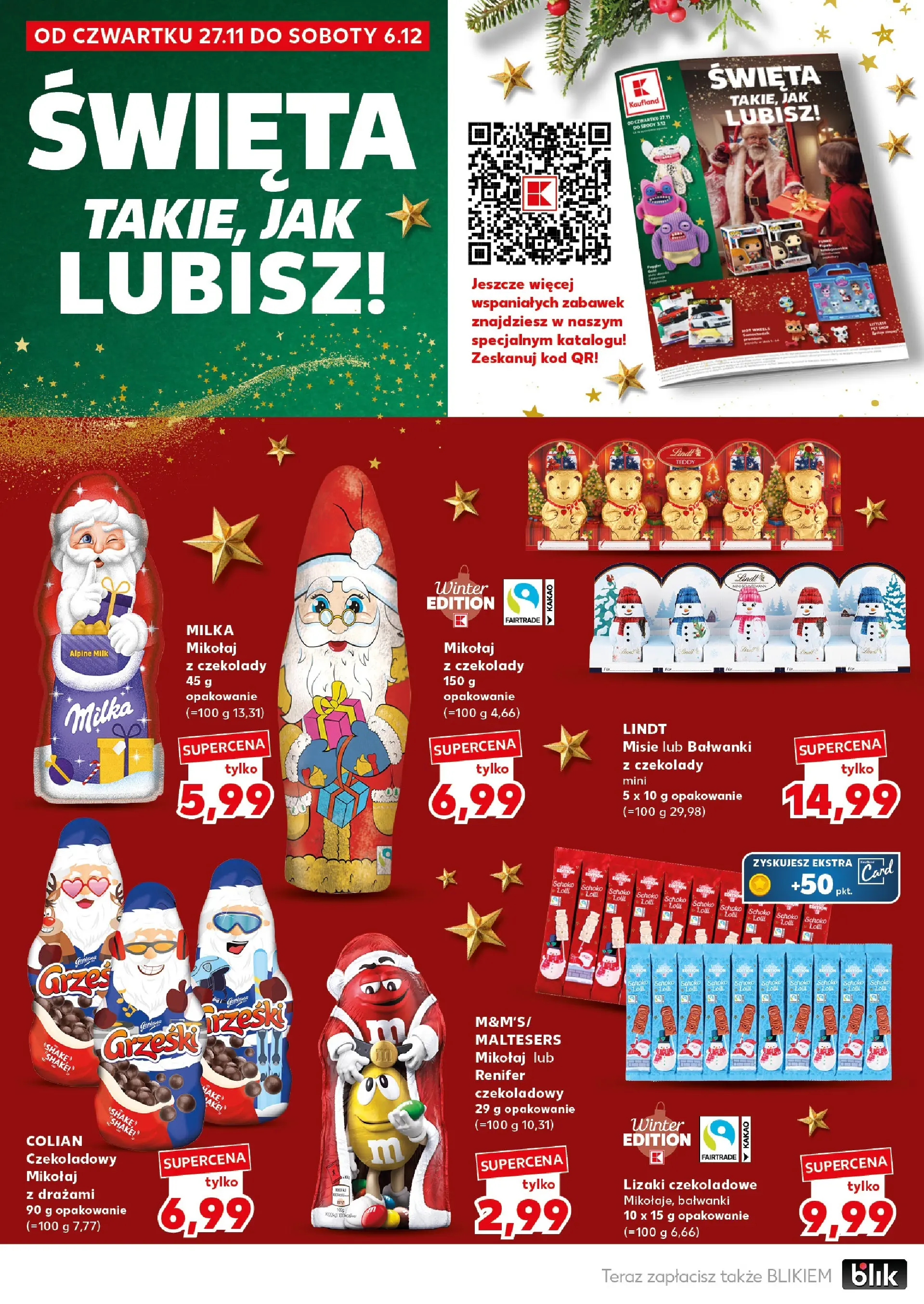 Kaufland gazetka (29.11.2025) od jutra ✳️ BLACK FRIDAY | Strona: 10 | Produkty: Czekolady, Maltesers, Kakao, Milka