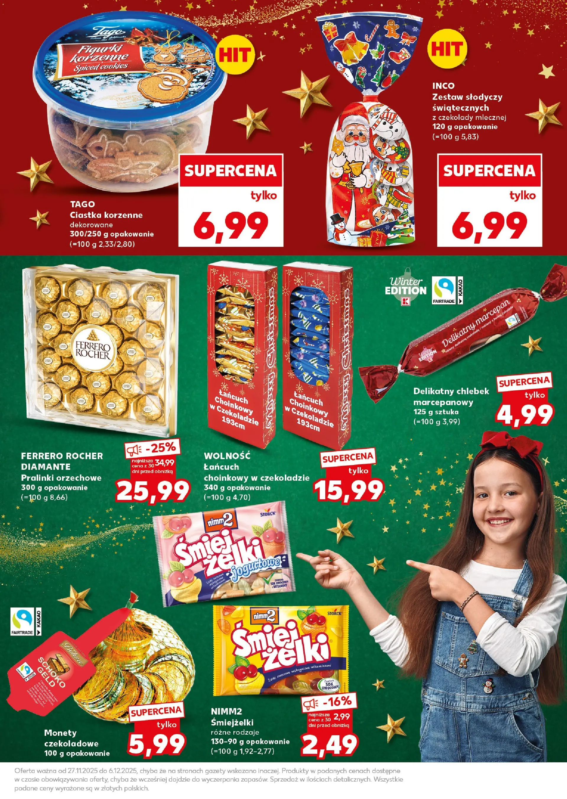 Kaufland gazetka (29.11.2025) od jutra ✳️ BLACK FRIDAY | Strona: 11 | Produkty: Czekolady, Figurki, Ciastka, Marcepan