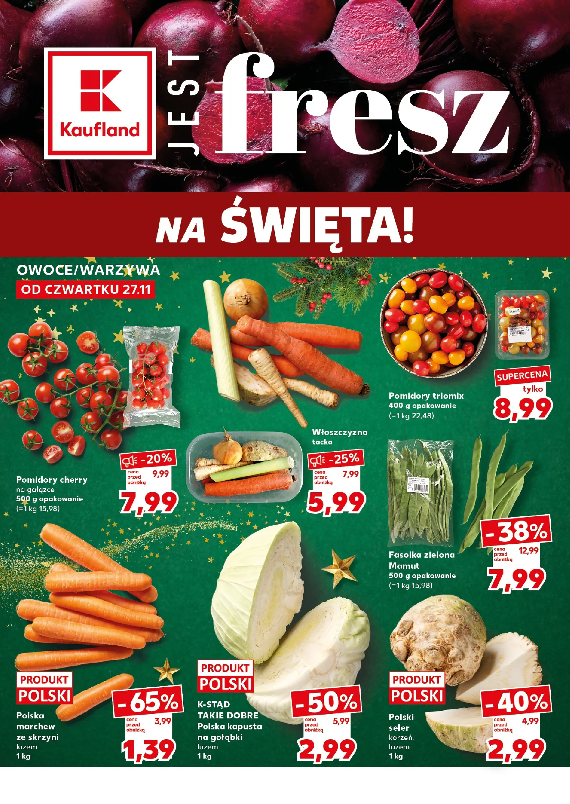 Kaufland gazetka (29.11.2025) od jutra ✳️ BLACK FRIDAY | Strona: 16 | Produkty: Kapusta, Pomidory