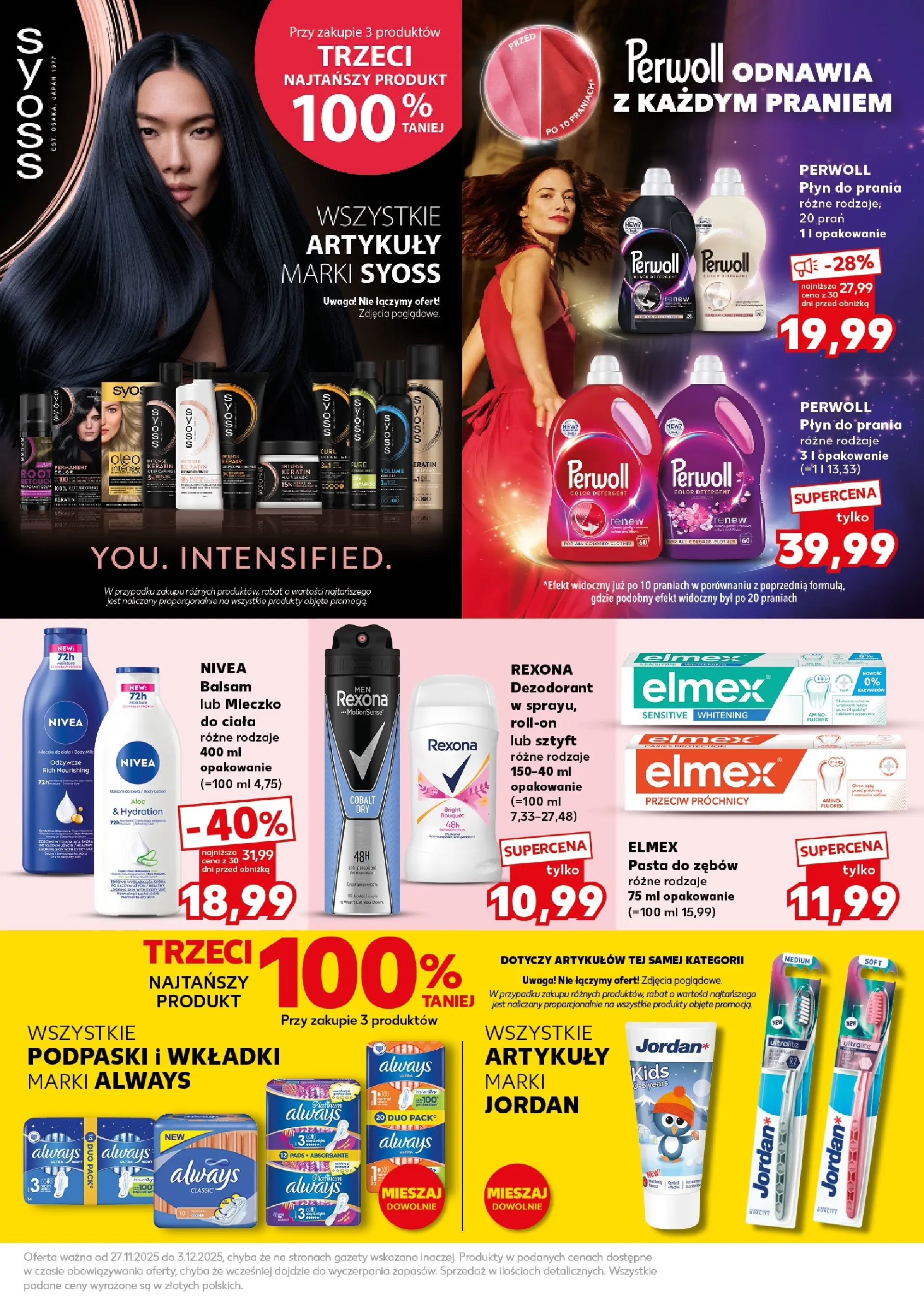 Kaufland gazetka (29.11.2025) od jutra ✳️ BLACK FRIDAY | Strona: 25 | Produkty: Podpaski, Body, Dezodorant, Pasta do zębów