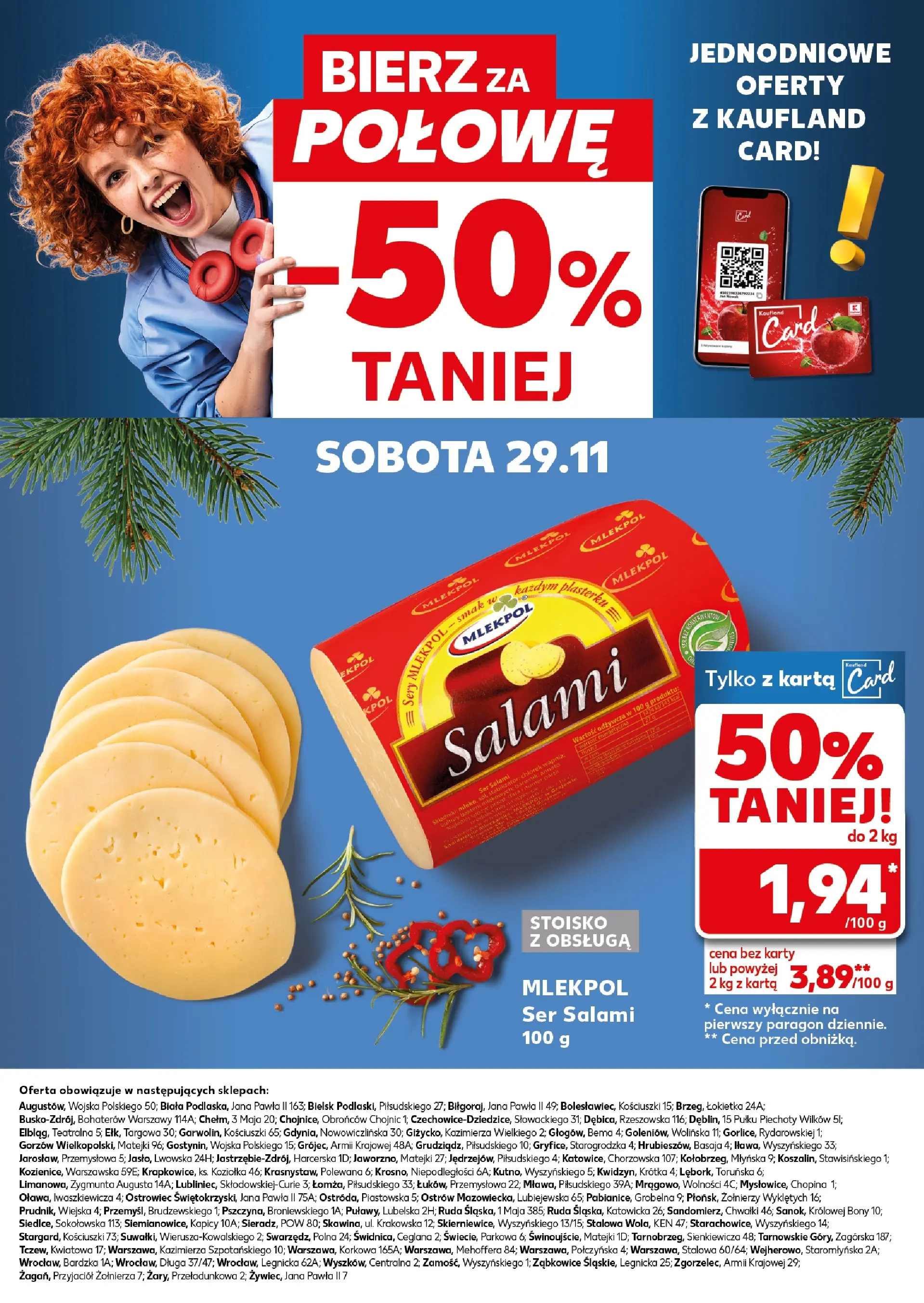 Kaufland gazetka (29.11.2025) od jutra ✳️ BLACK FRIDAY | Strona: 26 | Produkty: Karta, Ser, Salami