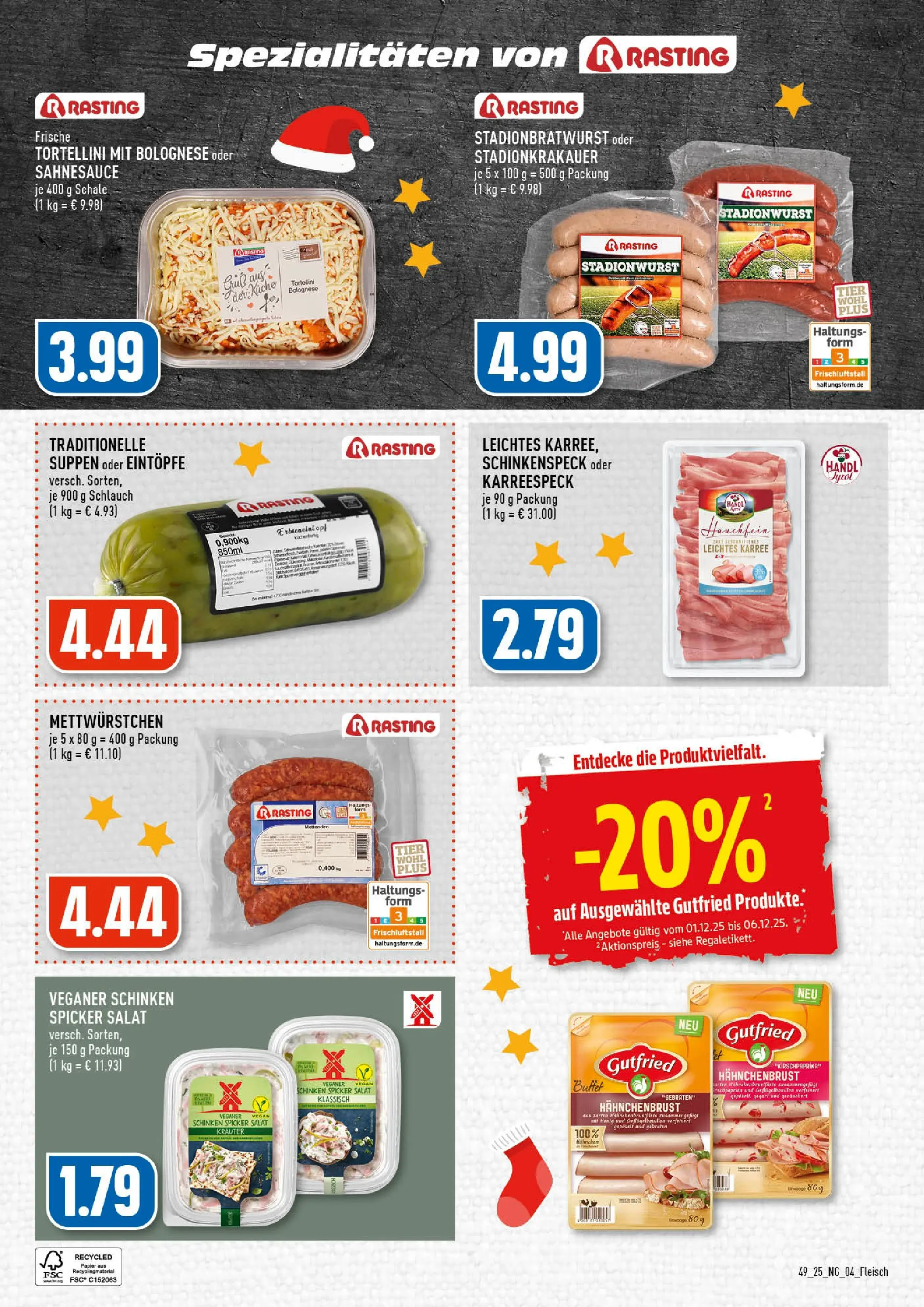 Edeka prospekt Köln-Vingst	 (ab 01.12.2025) » Angebote Online | Seite: 4 | Produkte: Küche, Schinken, Salat, Hahnchenbrust