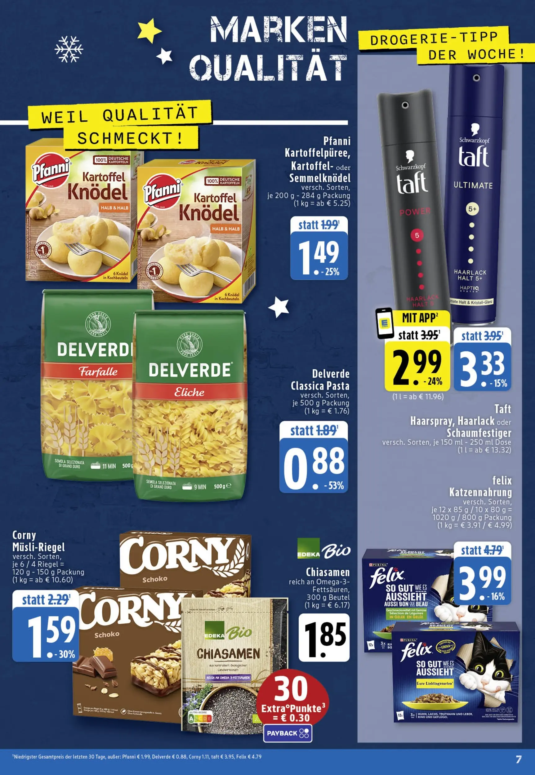Edeka prospekt Köln	 (ab 01.12.2025) » Angebote Online | Seite: 7 | Produkte: Kartoffeln, Pasta