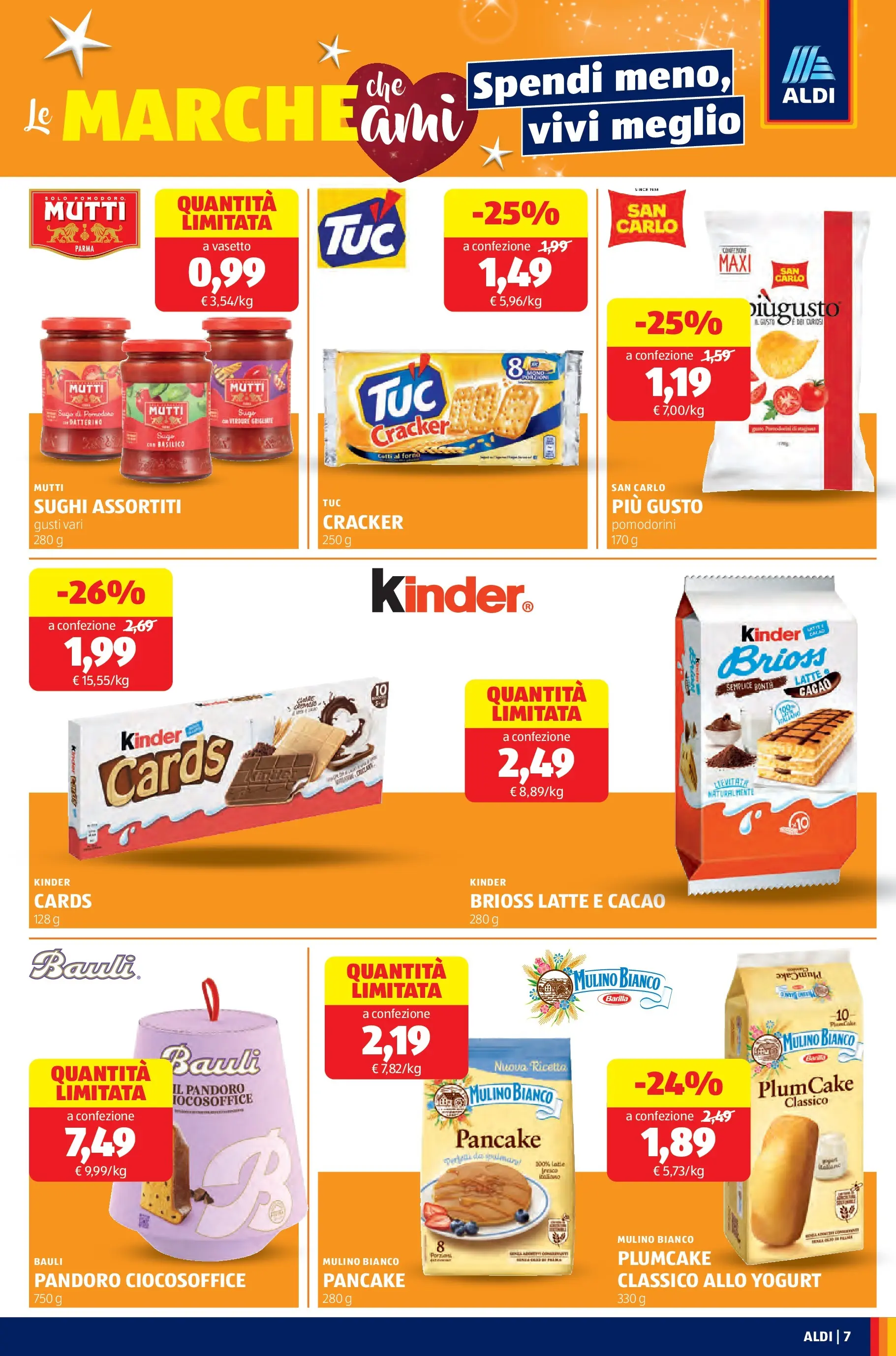 Nuovo Aldi - Buone Feste - le marche che ami dal 30/11/2025 > offerte anteprima 🛍️ | Pagina: 7 | Prodotti: Yogurt, Verdure, Mutti, Cacao