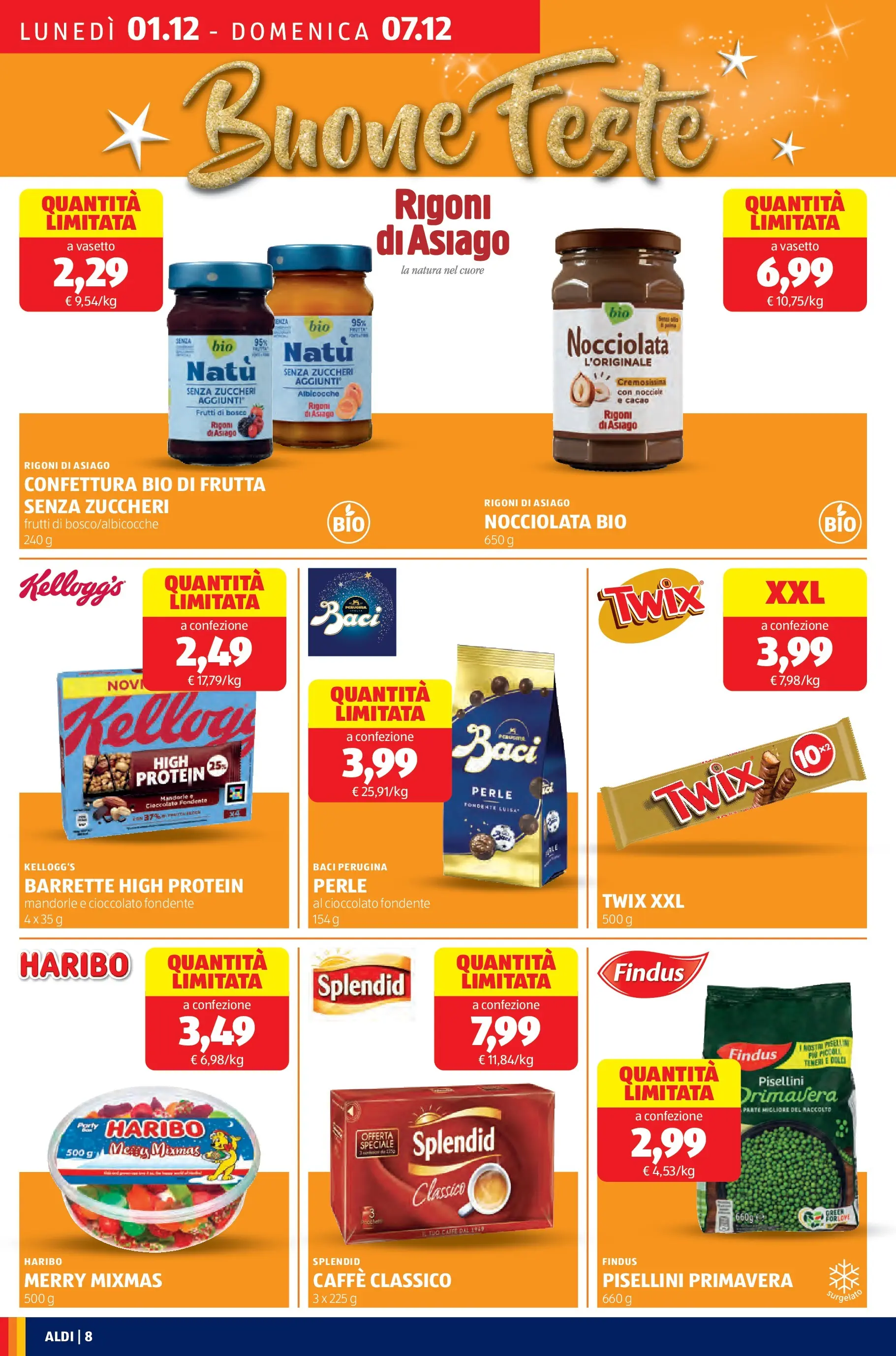 Nuovo Aldi - Buone Feste - le marche che ami dal 30/11/2025 > offerte anteprima 🛍️ | Pagina: 8 | Prodotti: Caffè, Cioccolato, Nocciole, Albicocche