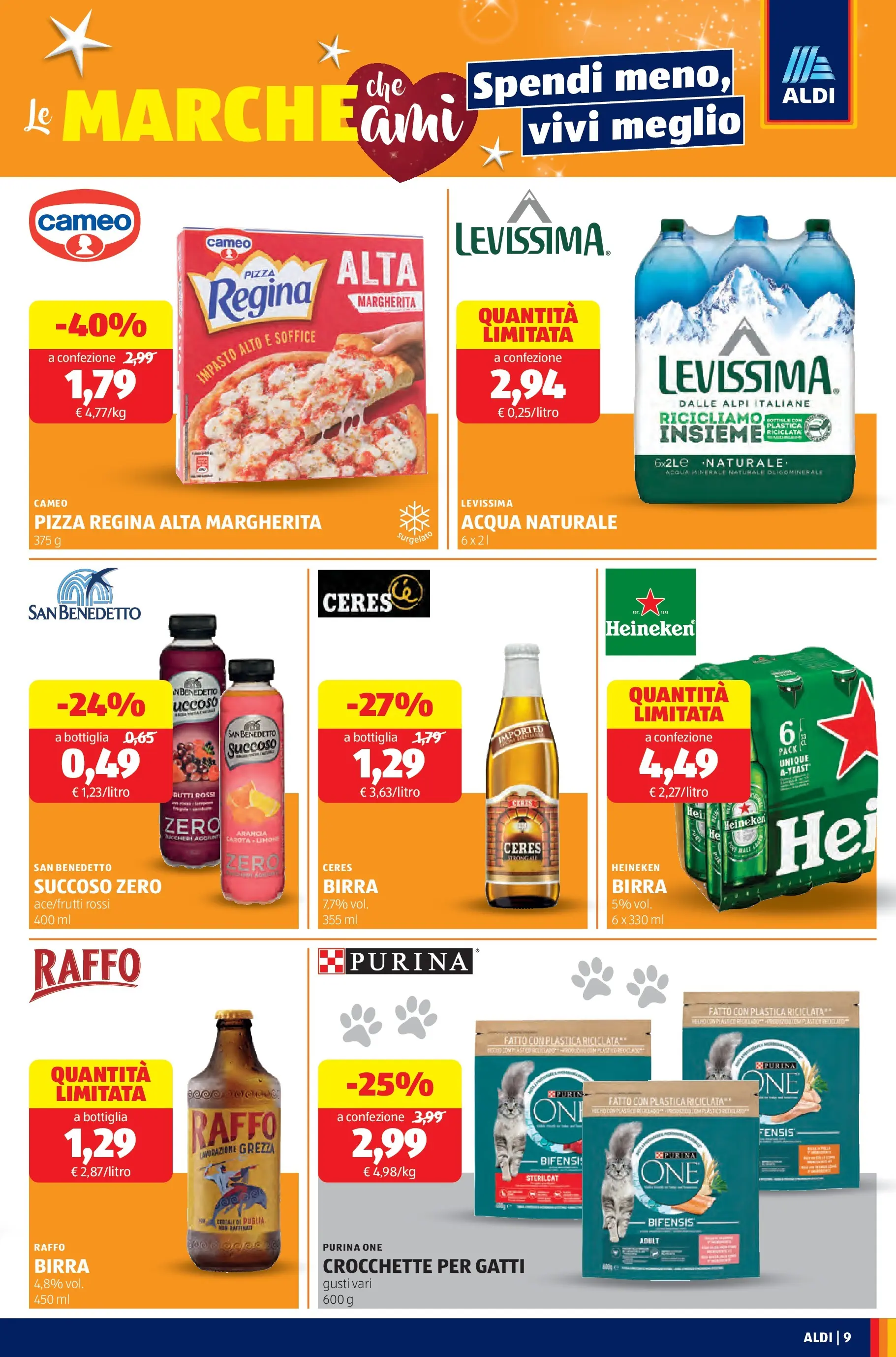 Nuovo Aldi - Buone Feste - le marche che ami dal 30/11/2025 > offerte anteprima 🛍️ | Pagina: 9 | Prodotti: Pizza, Acqua, Ceres, Acqua minerale