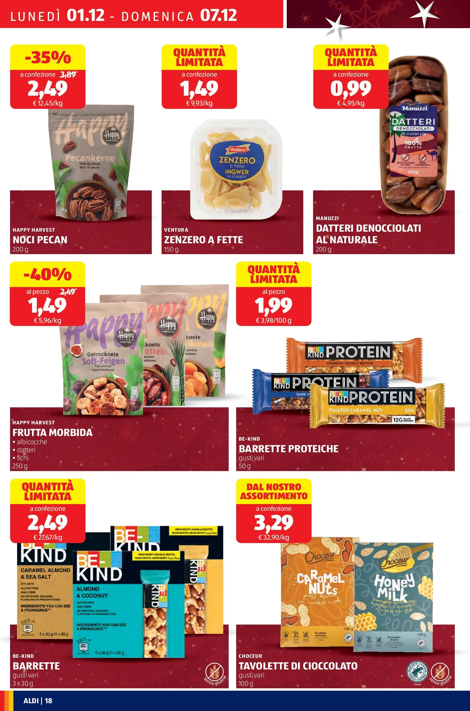 Nuovo Aldi - Buone Feste - le marche che ami dal 30/11/2025 > offerte anteprima 🛍️ | Pagina: 18 | Prodotti: Cioccolato, Frutta, Noci, Albicocche