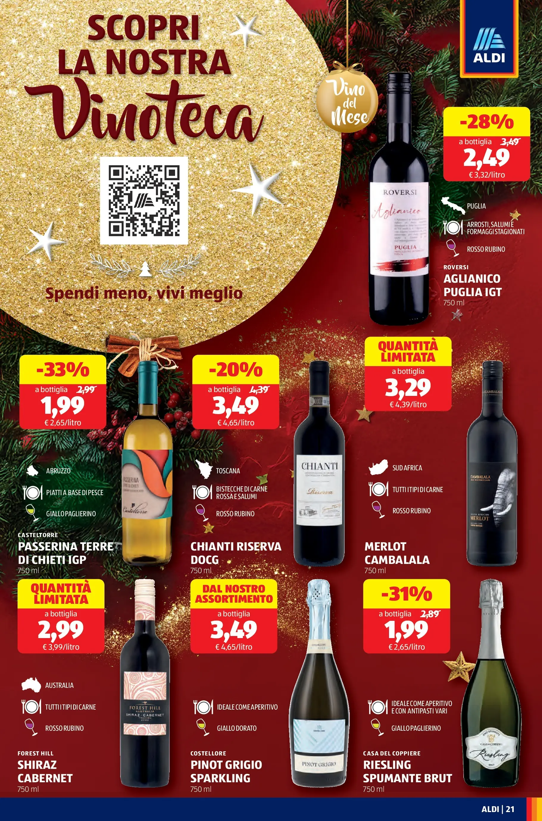 Nuovo Aldi - Buone Feste - le marche che ami dal 30/11/2025 > offerte anteprima 🛍️ | Pagina: 21 | Prodotti: Pesce, Spumante, Bottiglia, Aperitivo