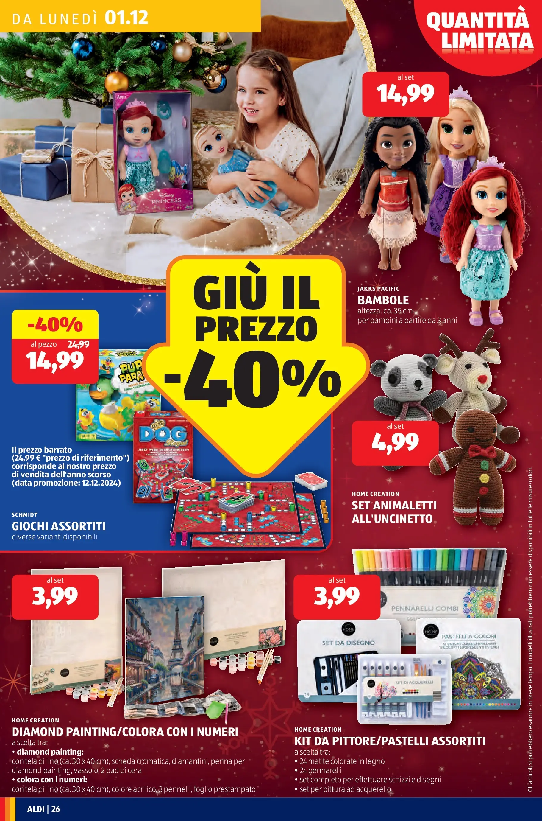 Nuovo Aldi - Buone Feste - le marche che ami dal 30/11/2025 > offerte anteprima 🛍️ | Pagina: 26 | Prodotti: Data, Pittura, Pennarelli, Pastelli