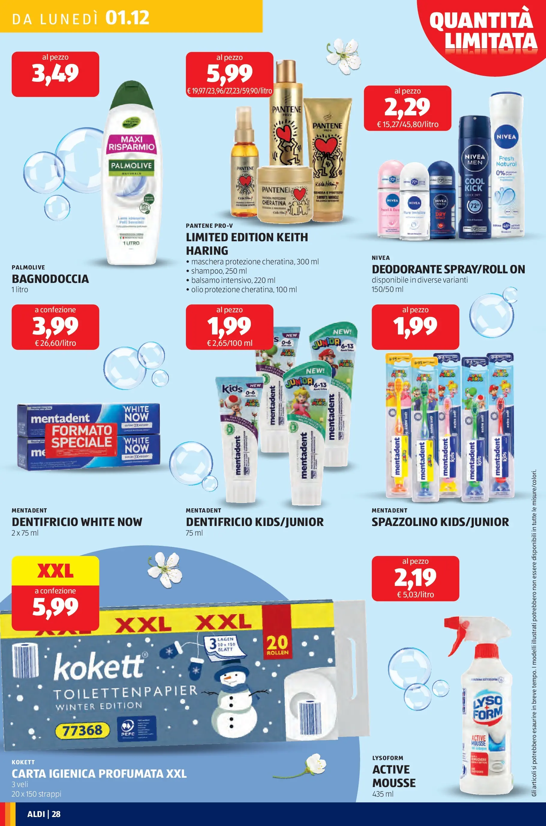 Nuovo Aldi - Buone Feste - le marche che ami dal 30/11/2025 > offerte anteprima 🛍️ | Pagina: 28 | Prodotti: Balsamo, Maschera, Deodorante, Spazzolino