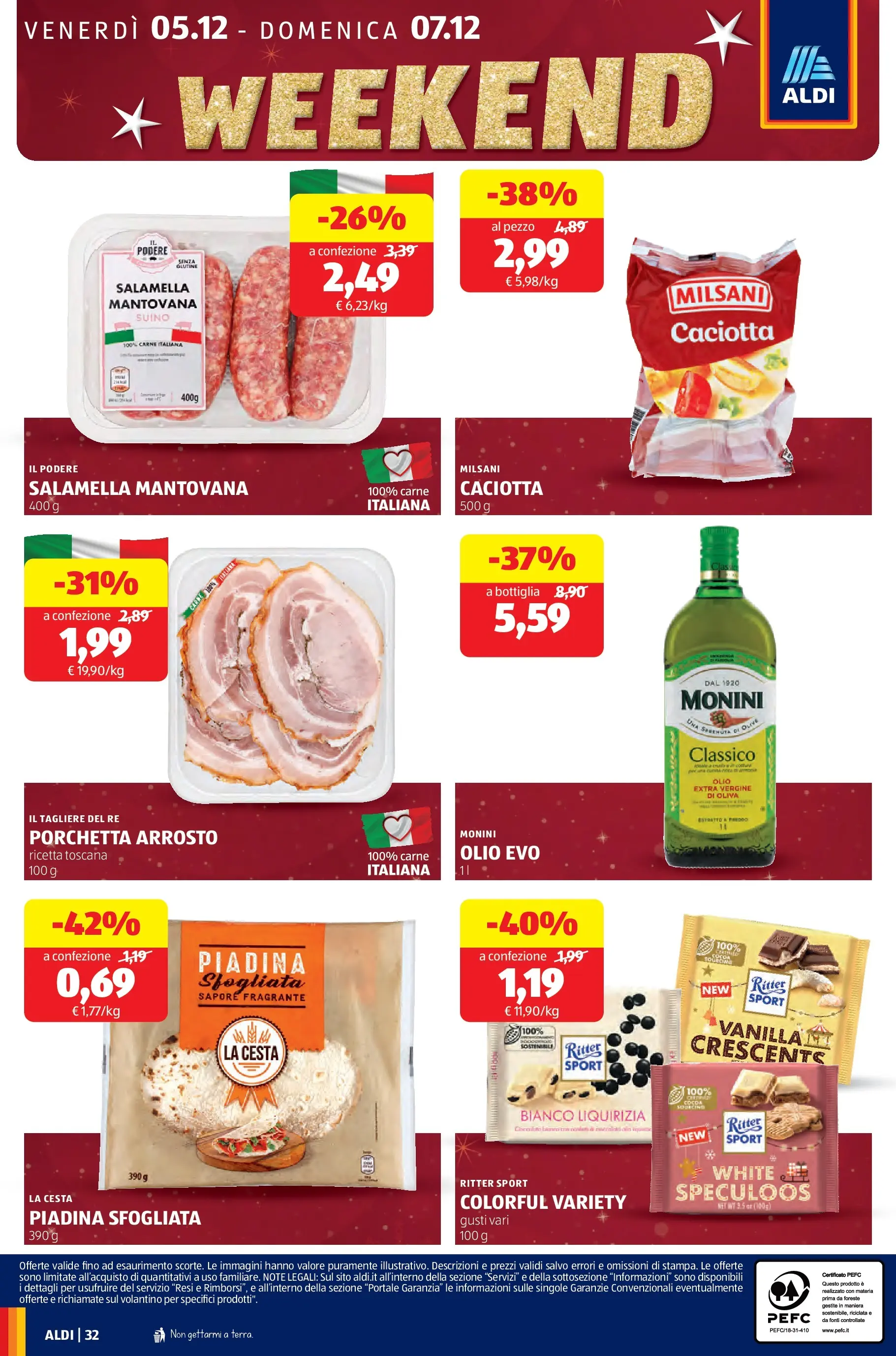Nuovo Aldi - Buone Feste - le marche che ami dal 30/11/2025 > offerte anteprima 🛍️ | Pagina: 32 | Prodotti: Arrosto, Porchetta, Suino, Tagliere